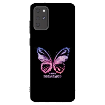Picasee silikónový prehľadný obal pre Samsung Galaxy S20+ G985F - Diamanty Purple