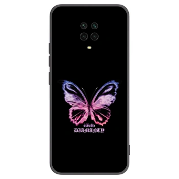 Picasee silikónový čierny obal pre Xiaomi Redmi Note 9 Pro - Diamanty Purple