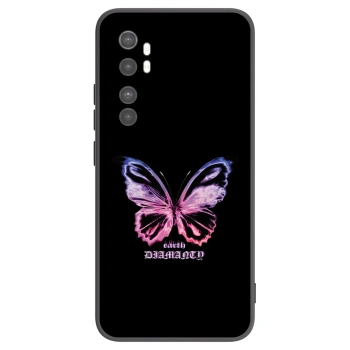 Picasee silikónový čierny obal pre Xiaomi Mi Note 10 Lite - Diamanty Purple