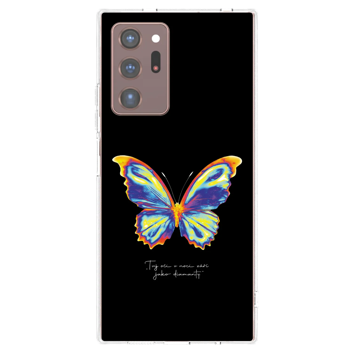 Picasee silikónový prehľadný obal pre Samsung Galaxy Note 20 Ultra - Diamanty Black
