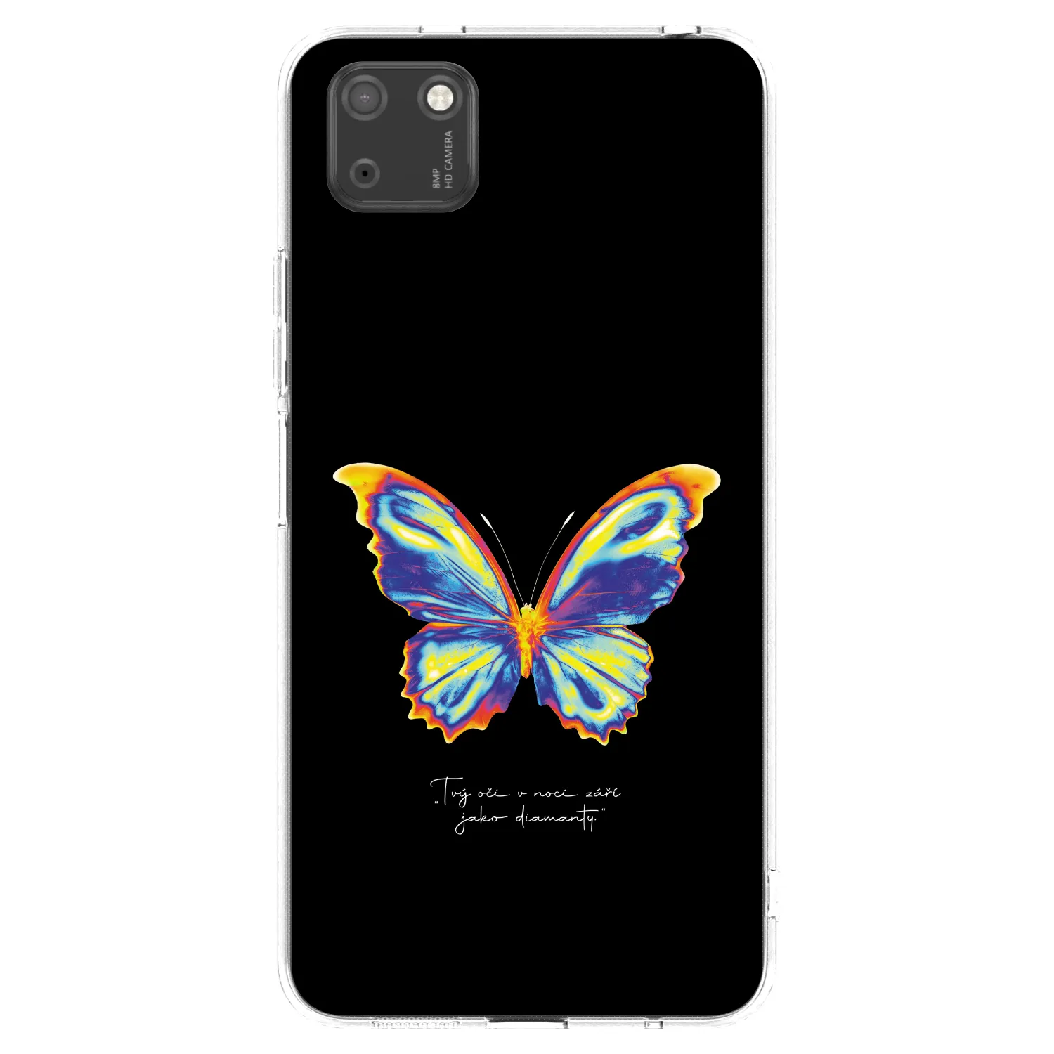 Picasee silikónový prehľadný obal pre Huawei Y5P - Diamanty Black