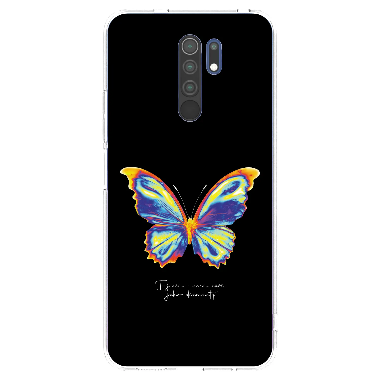 Picasee silikónový prehľadný obal pre Xiaomi Redmi 9 - Diamanty Black