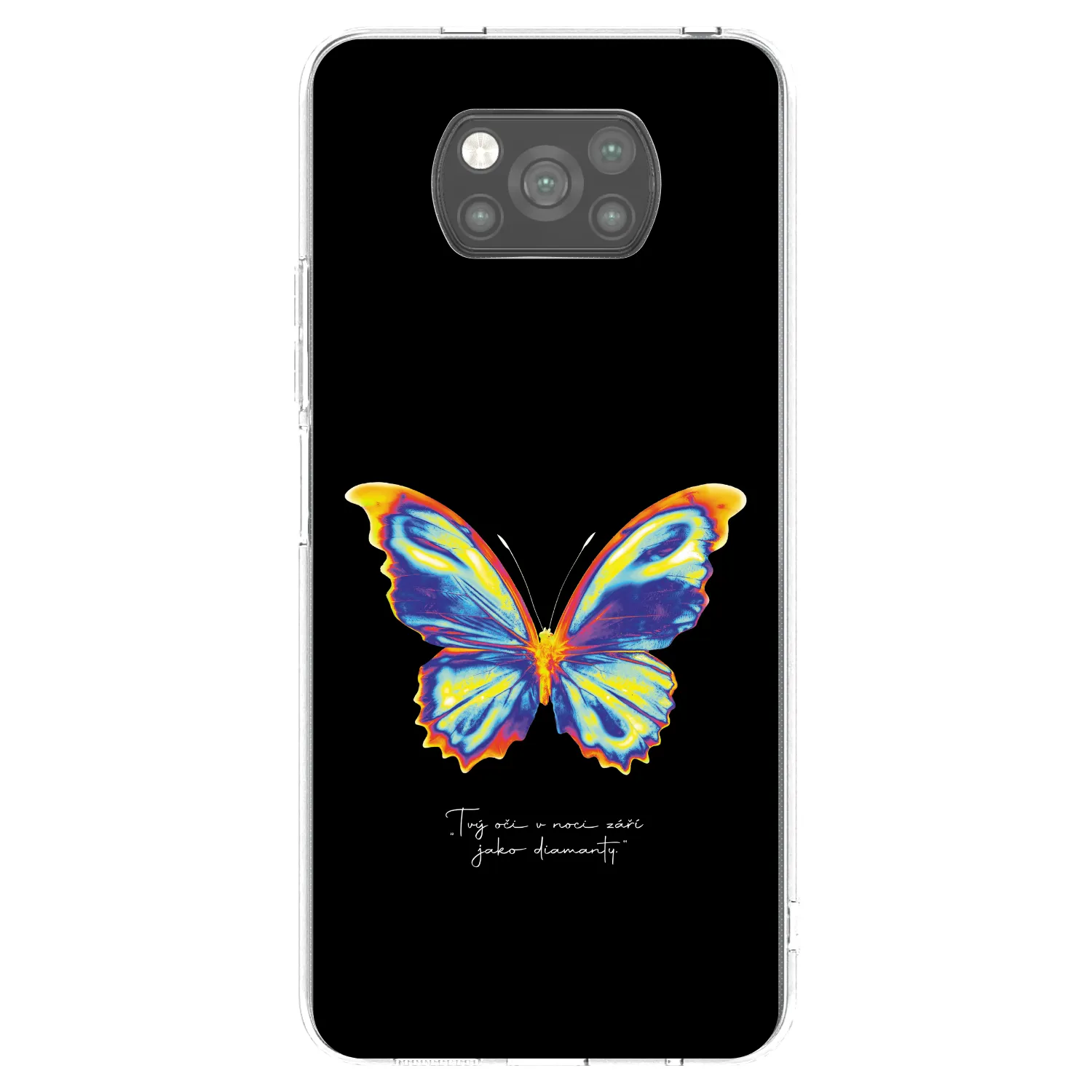 Picasee silikónový čierny obal pre Xiaomi Poco X3 - Diamanty Black