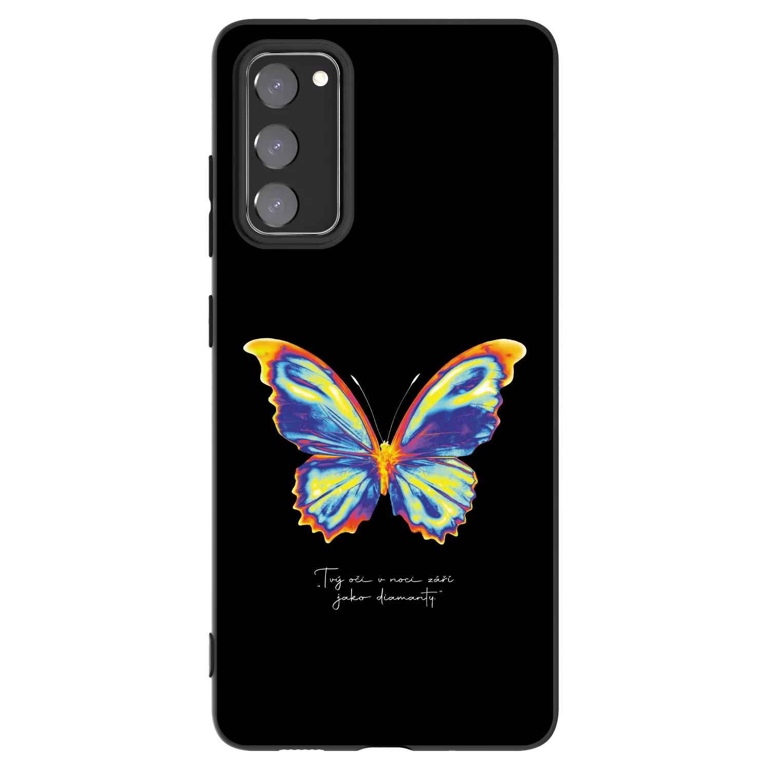 Picasee silikónový čierny obal pre Samsung Galaxy S20 FE - Diamanty Black