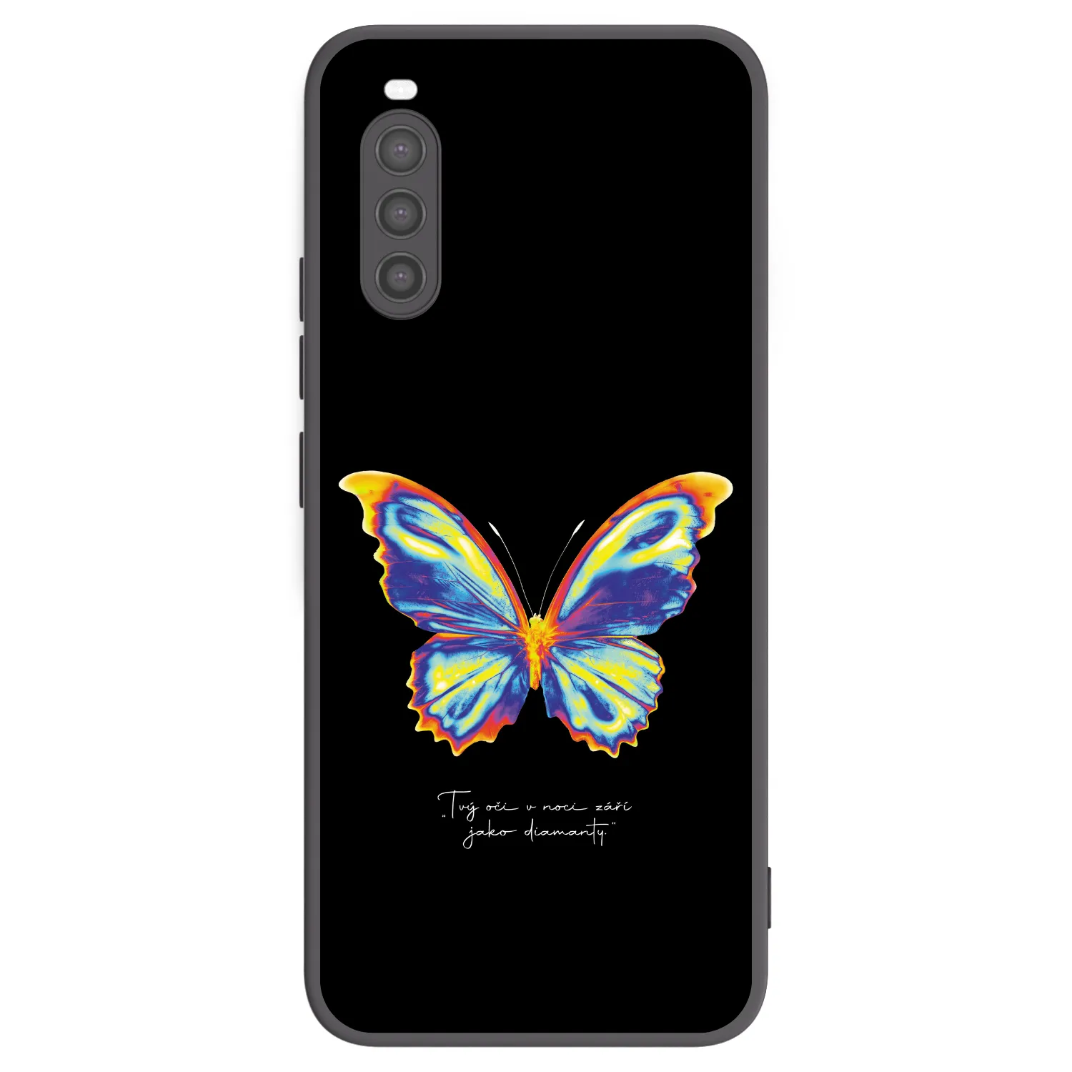 Picasee silikónový čierny obal pre Sony Xperia 10 II - Diamanty Black