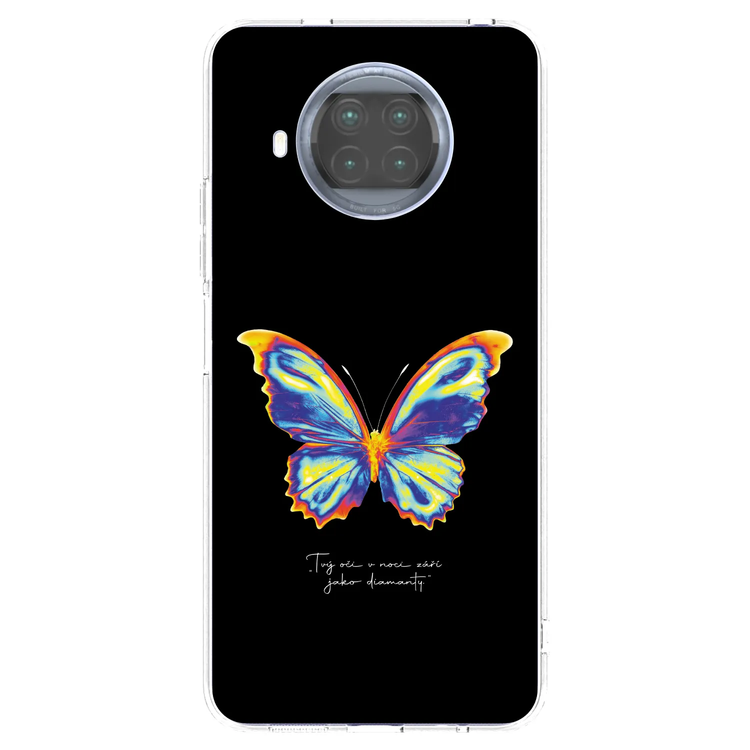 Silikónový prehľadný obal pre Xiaomi Mi 10T Lite - Diamanty Black