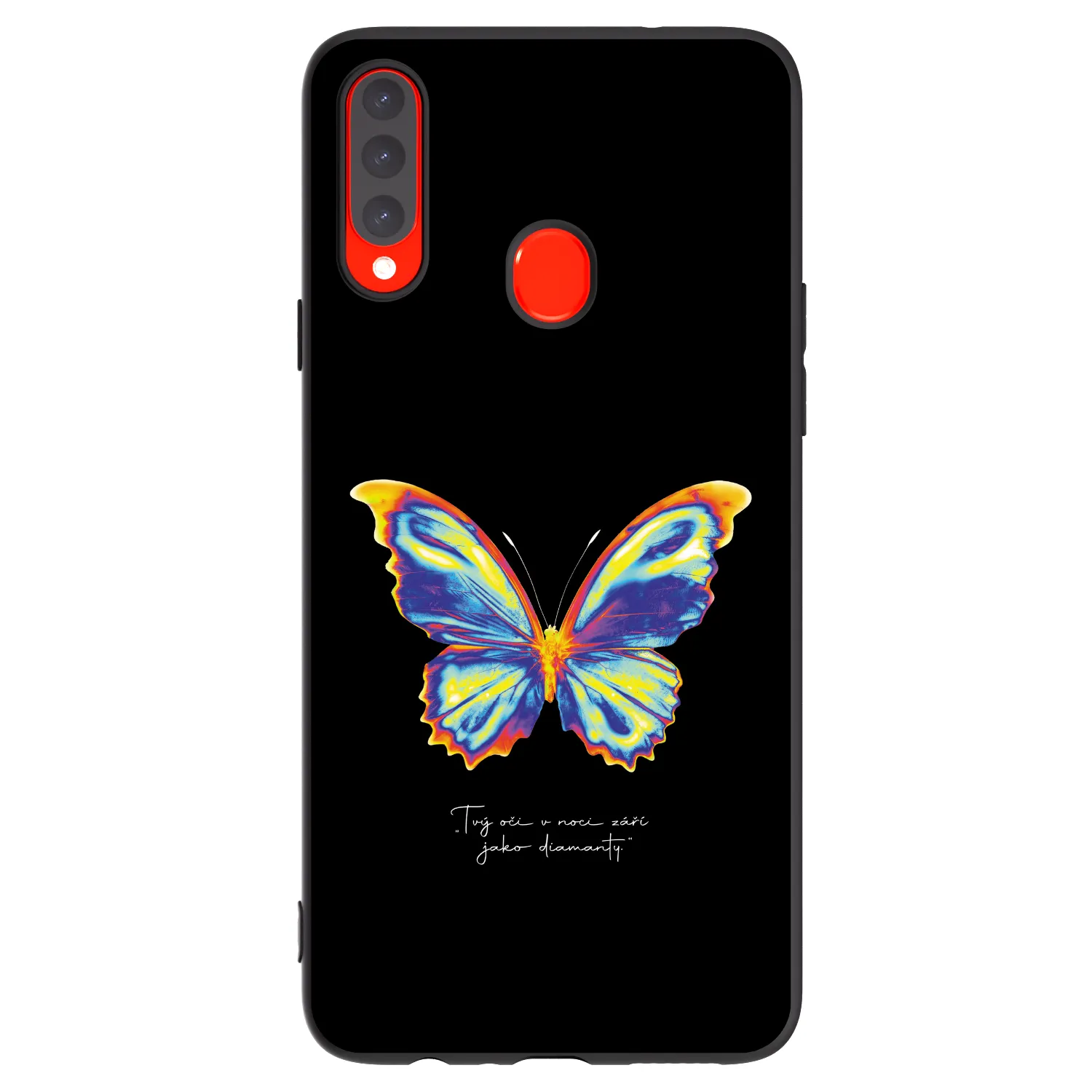Picasee silikónový čierny obal pre Samsung Galaxy A20s - Diamanty Black
