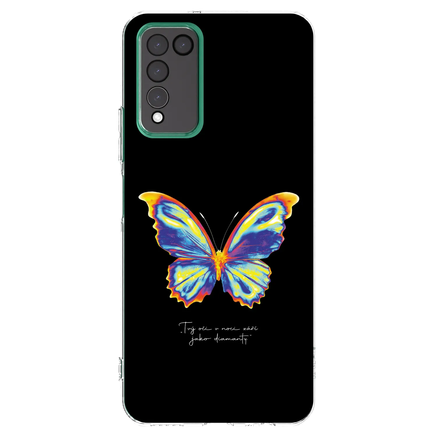 Picasee silikónový prehľadný obal pre Honor 10X Lite - Diamanty Black