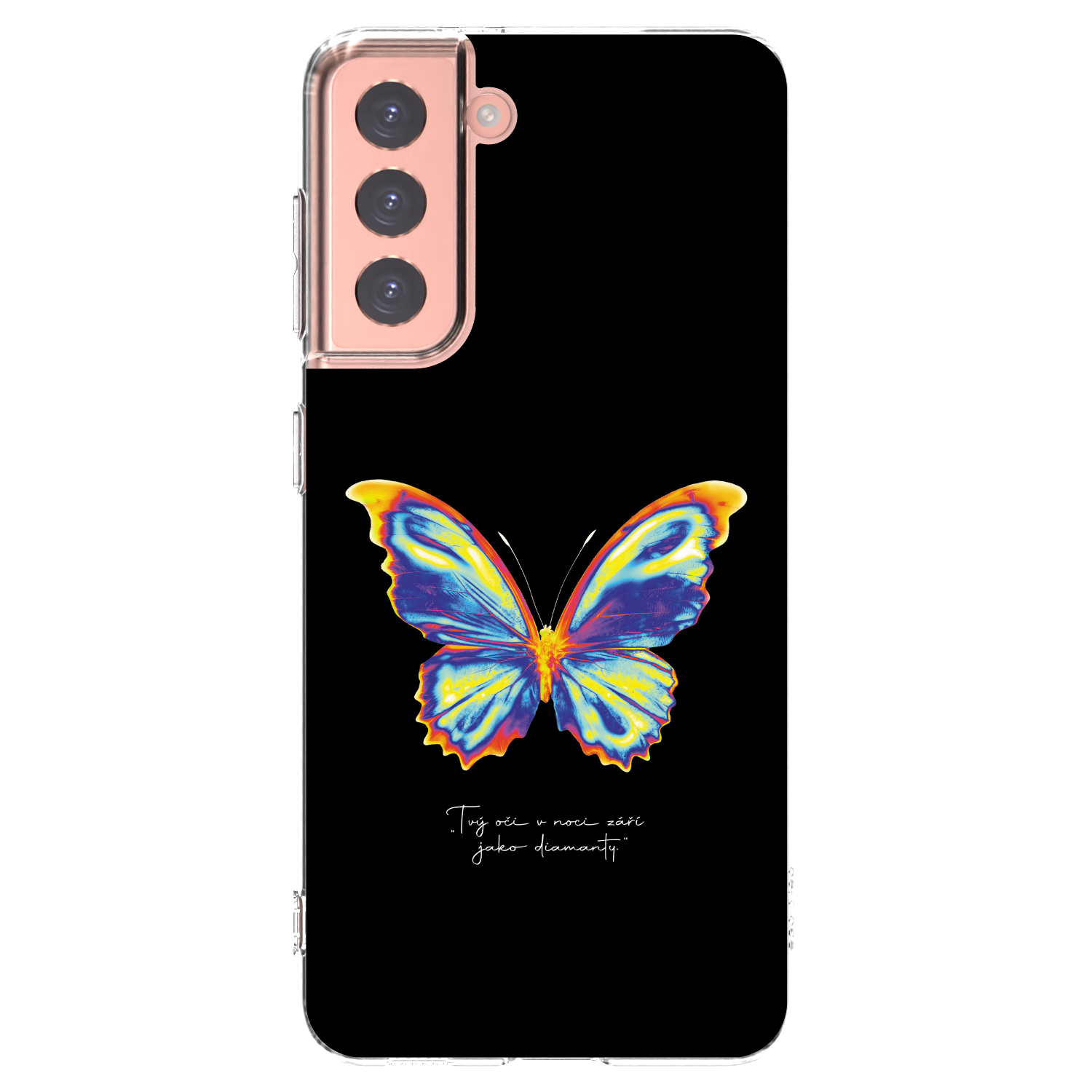 Silikónový prehľadný obal pre Samsung Galaxy S21 5G G991B - Diamanty Black
