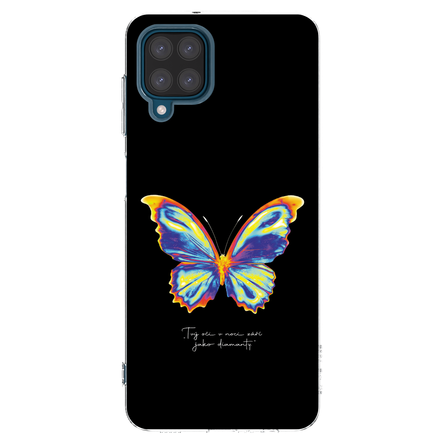 Picasee silikónový prehľadný obal pre Samsung Galaxy A12 A125F - Diamanty Black