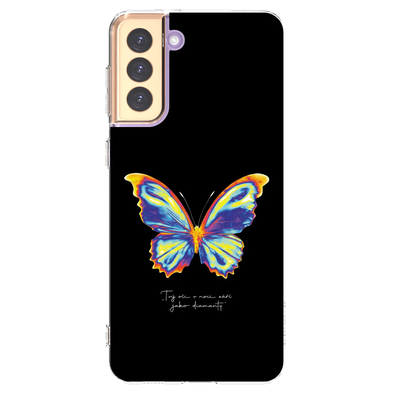 Picasee silikónový prehľadný obal pre Samsung Galaxy S21+ 5G G996F - Diamanty Black
