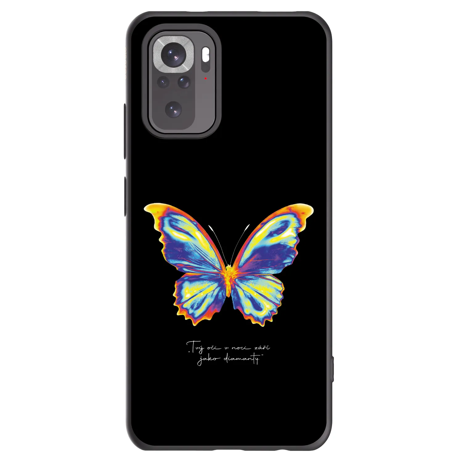 Picasee silikónový čierny obal pre Xiaomi Redmi Note 10 - Diamanty Black