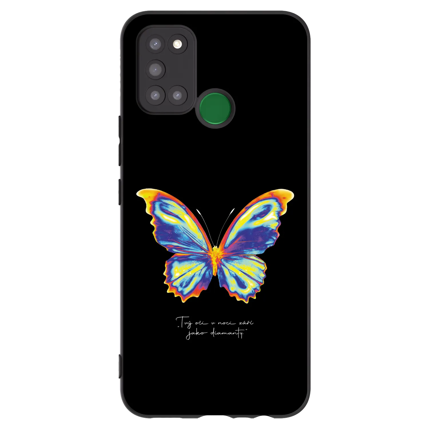 Picasee silikónový čierny obal pre Realme 7i - Diamanty Black
