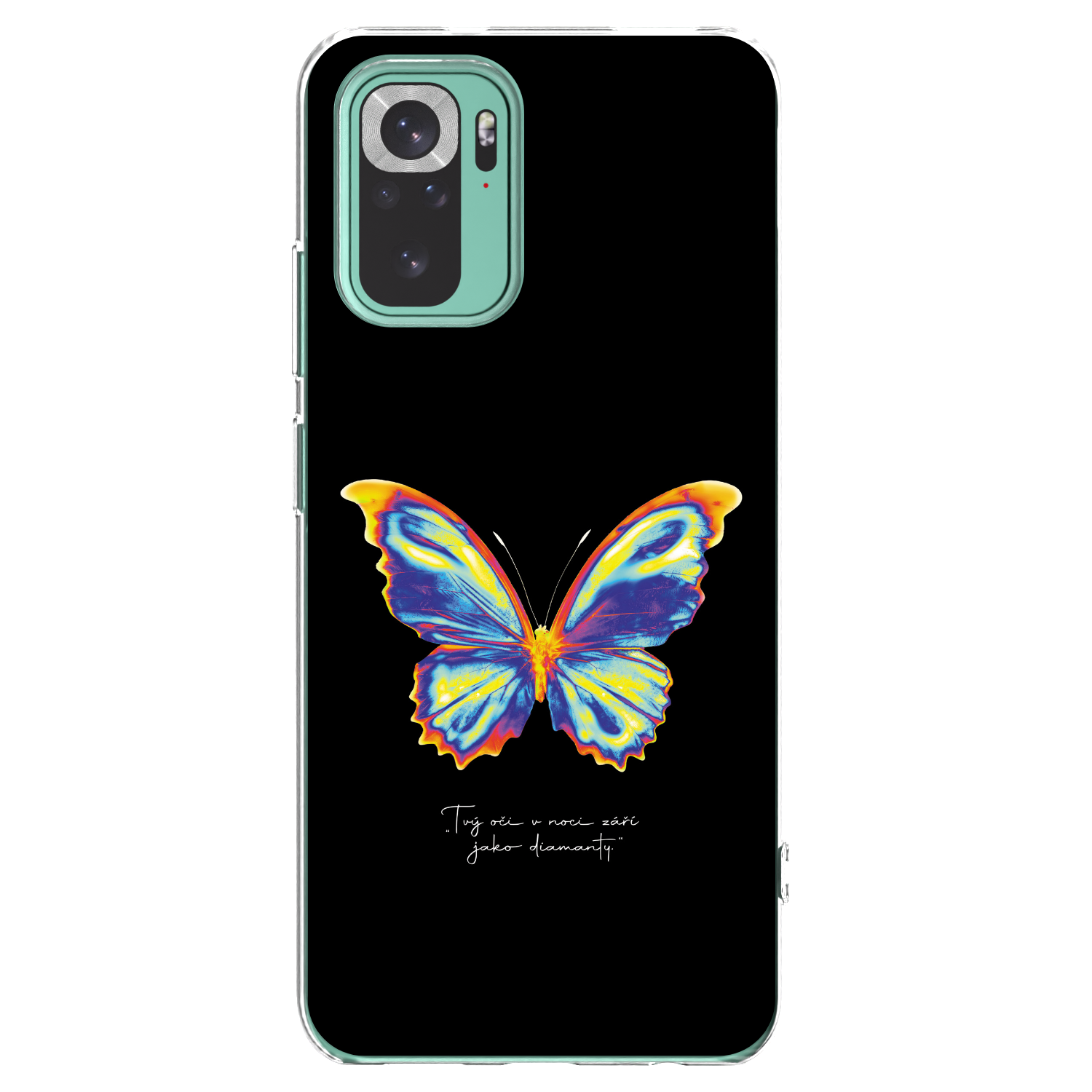 Picasee silikónový prehľadný obal pre Xiaomi Redmi Note 10 Pro - Diamanty Black