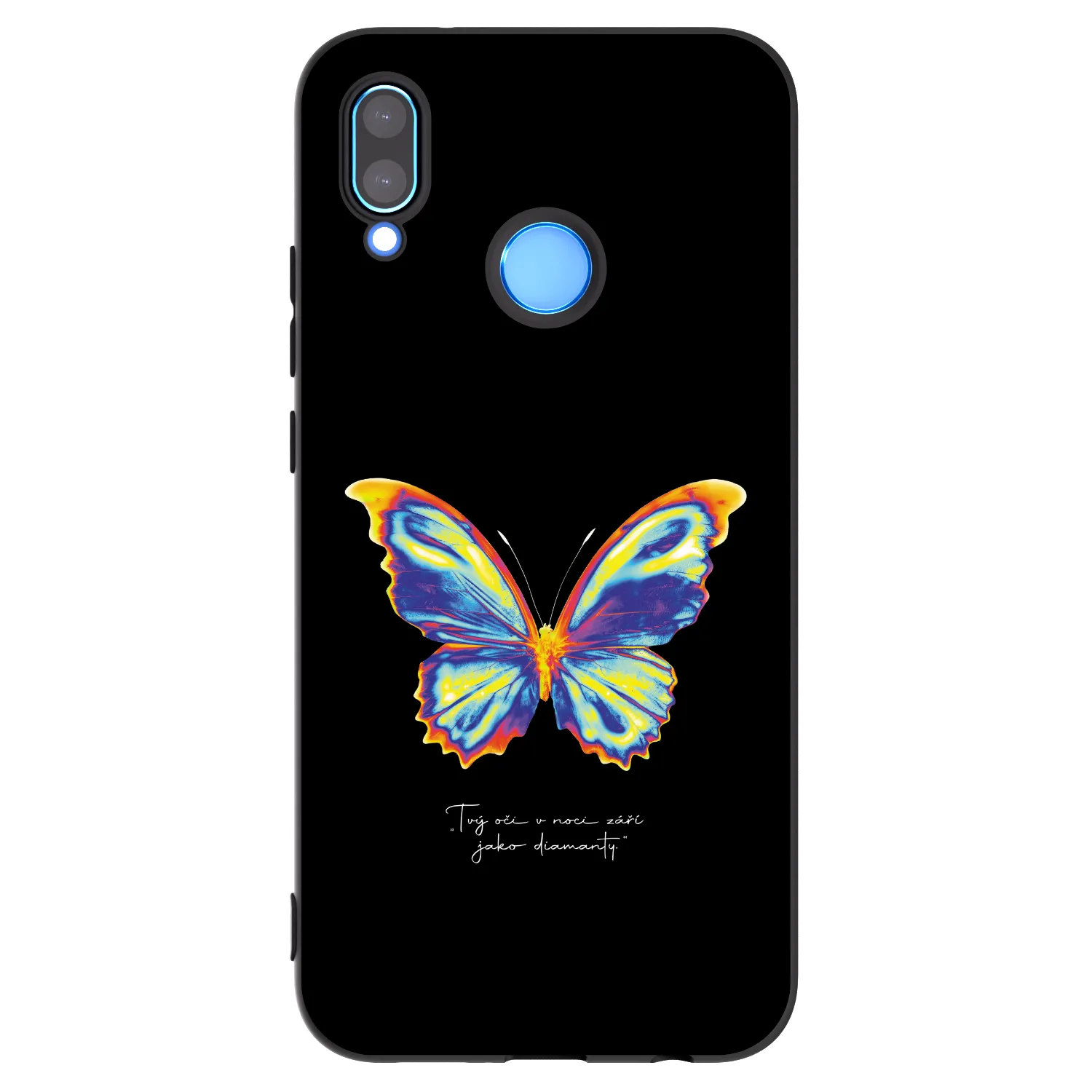 Picasee silikónový čierny obal pre Huawei P20 Lite - Diamanty Black