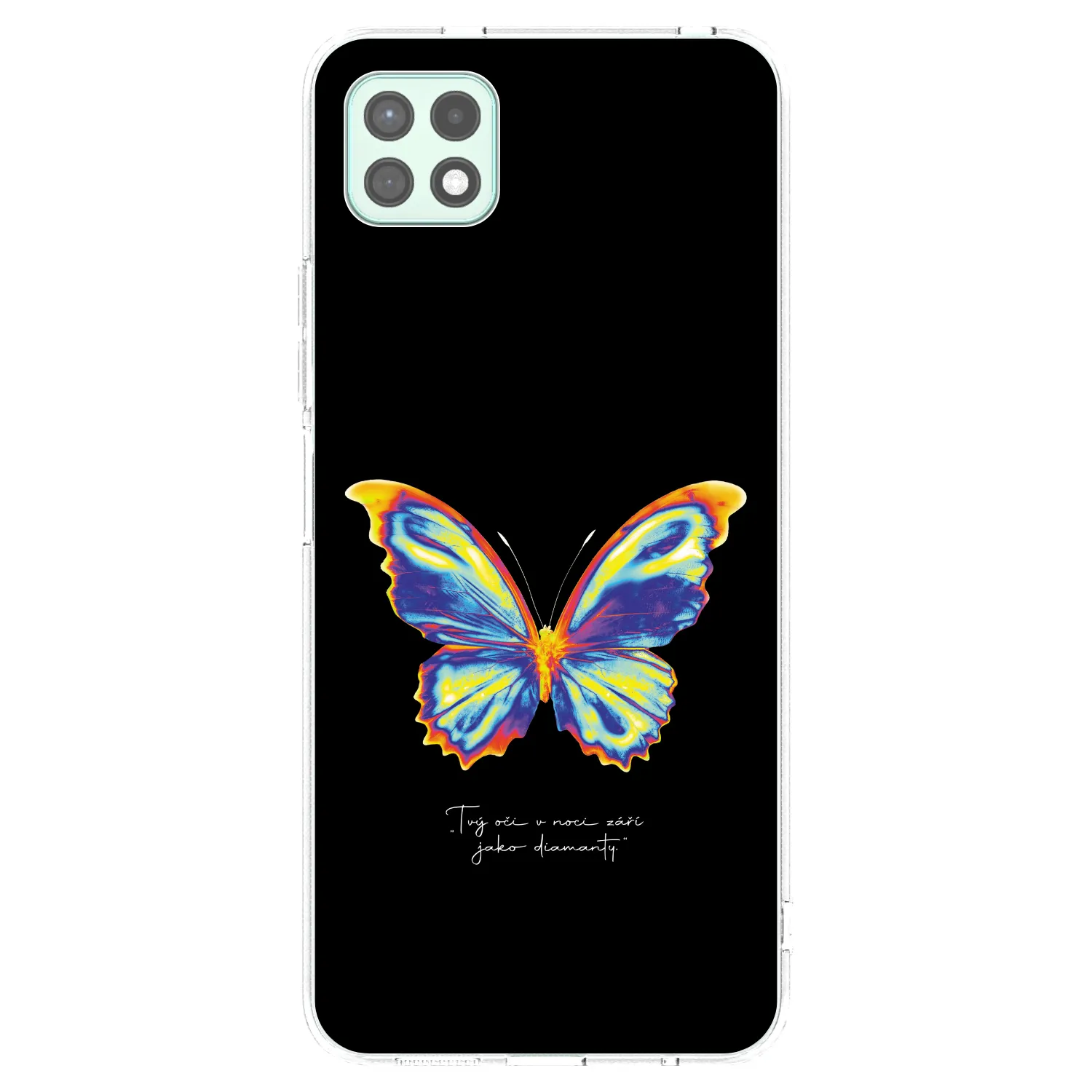 Picasee silikónový prehľadný obal pre Samsung Galaxy A22 A226B 5G - Diamanty Black