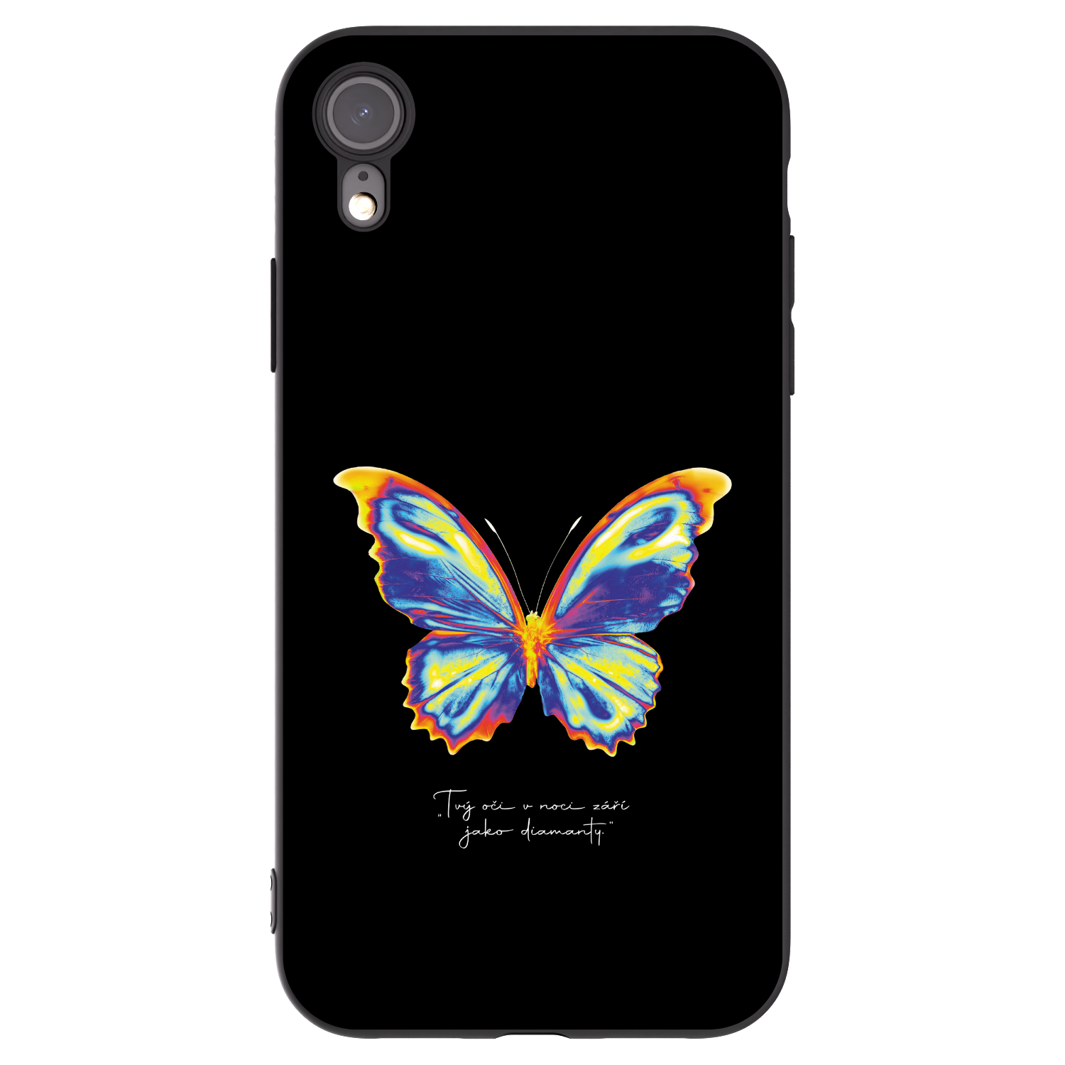 Picasee silikónový čierny obal pre Apple iPhone XR - Diamanty Black