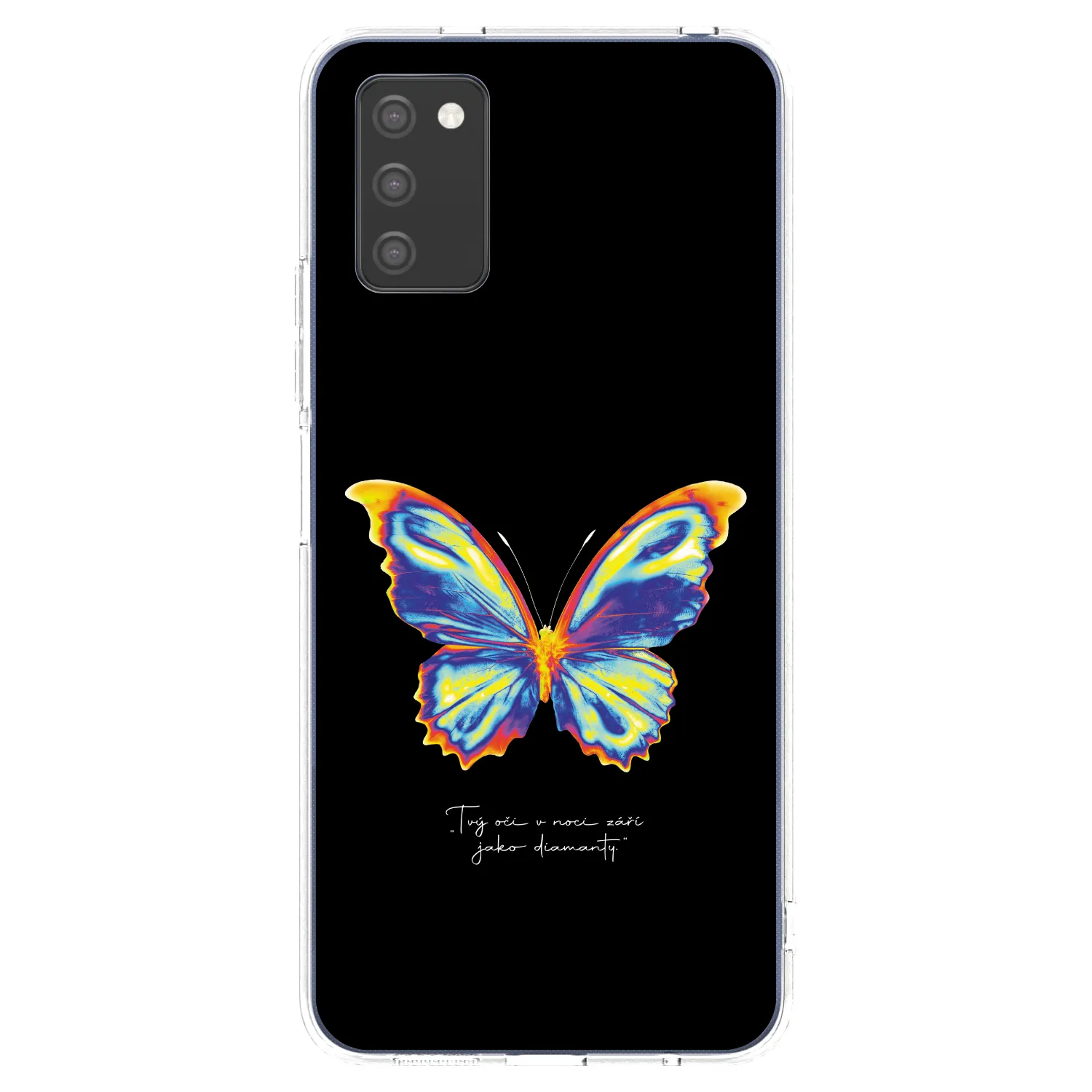 Picasee silikónový prehľadný obal pre Samsung Galaxy A02s A025G - Diamanty Black