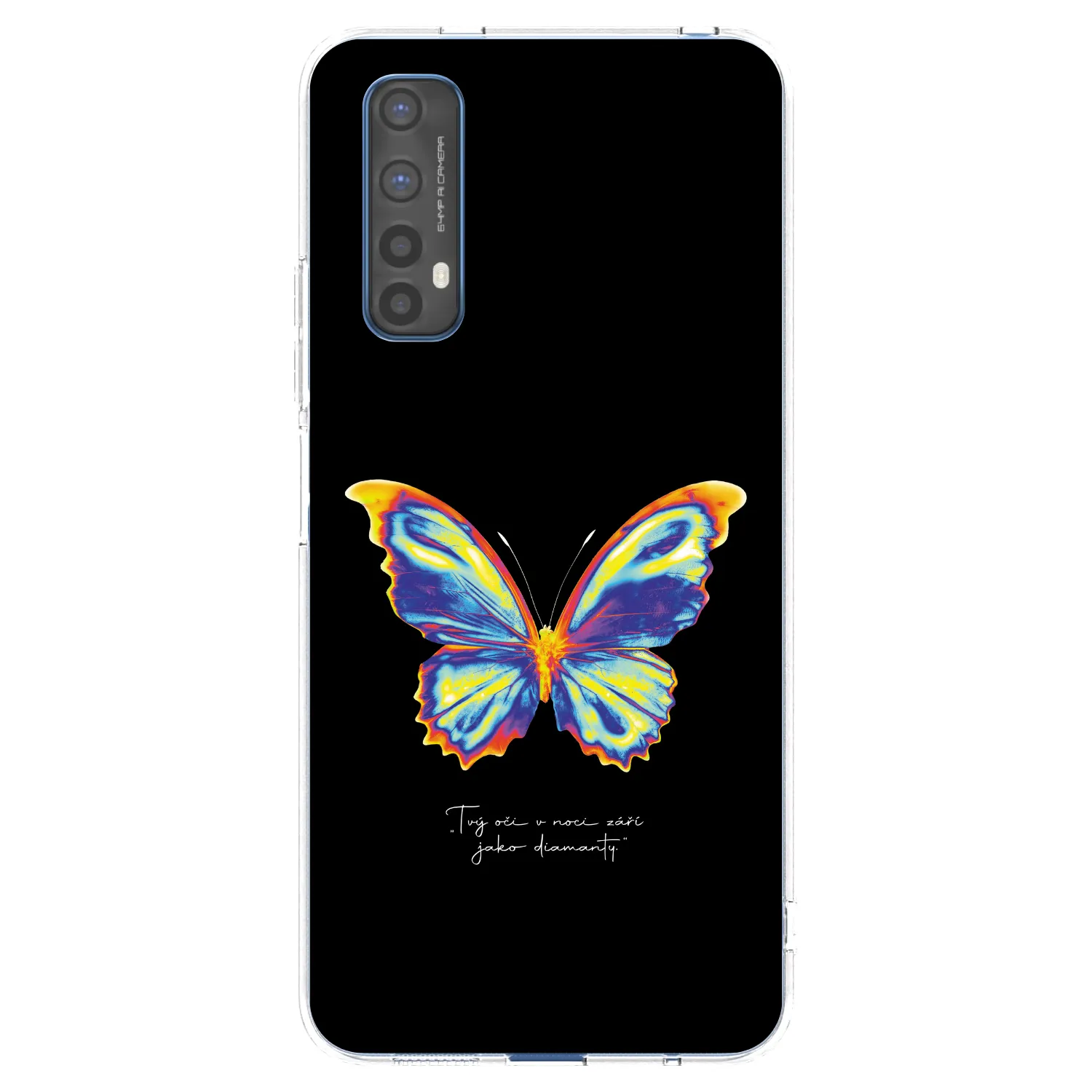 Picasee silikónový prehľadný obal pre Realme 7 - Diamanty Black