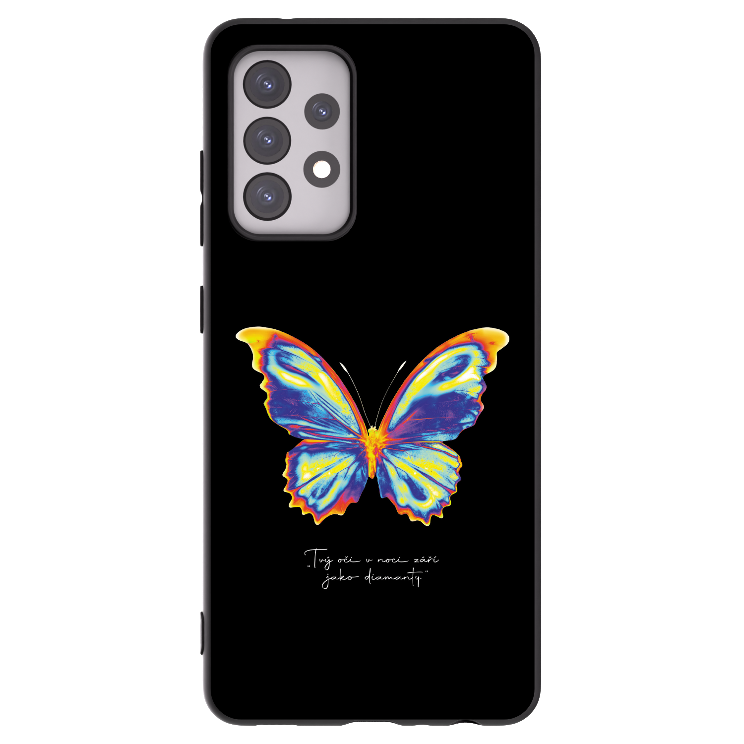 Picasee silikónový čierny obal pre Samsung Galaxy A52s 5G A528B - Diamanty Black