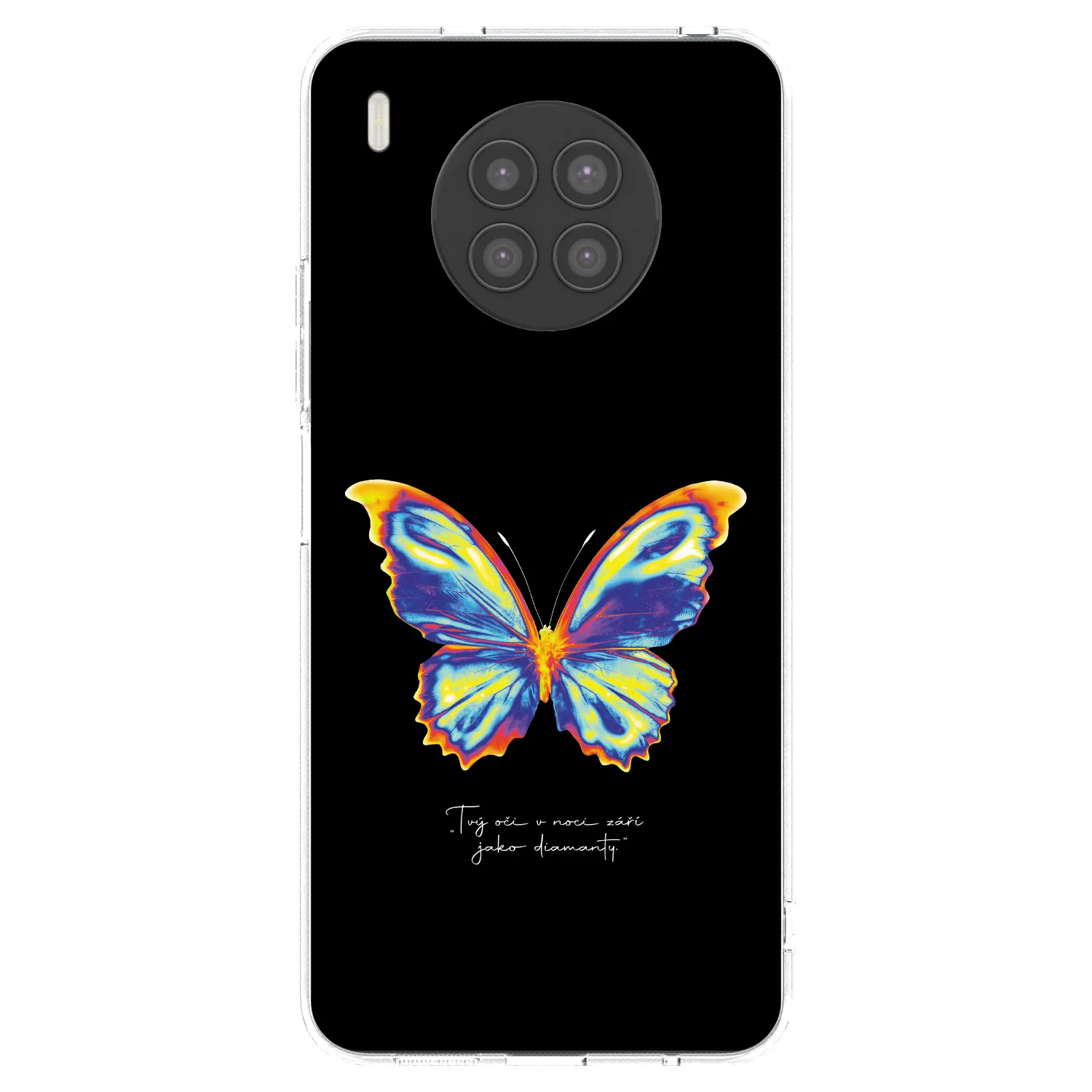 Picasee silikónový prehľadný obal pre Huawei Nova 8i - Diamanty Black
