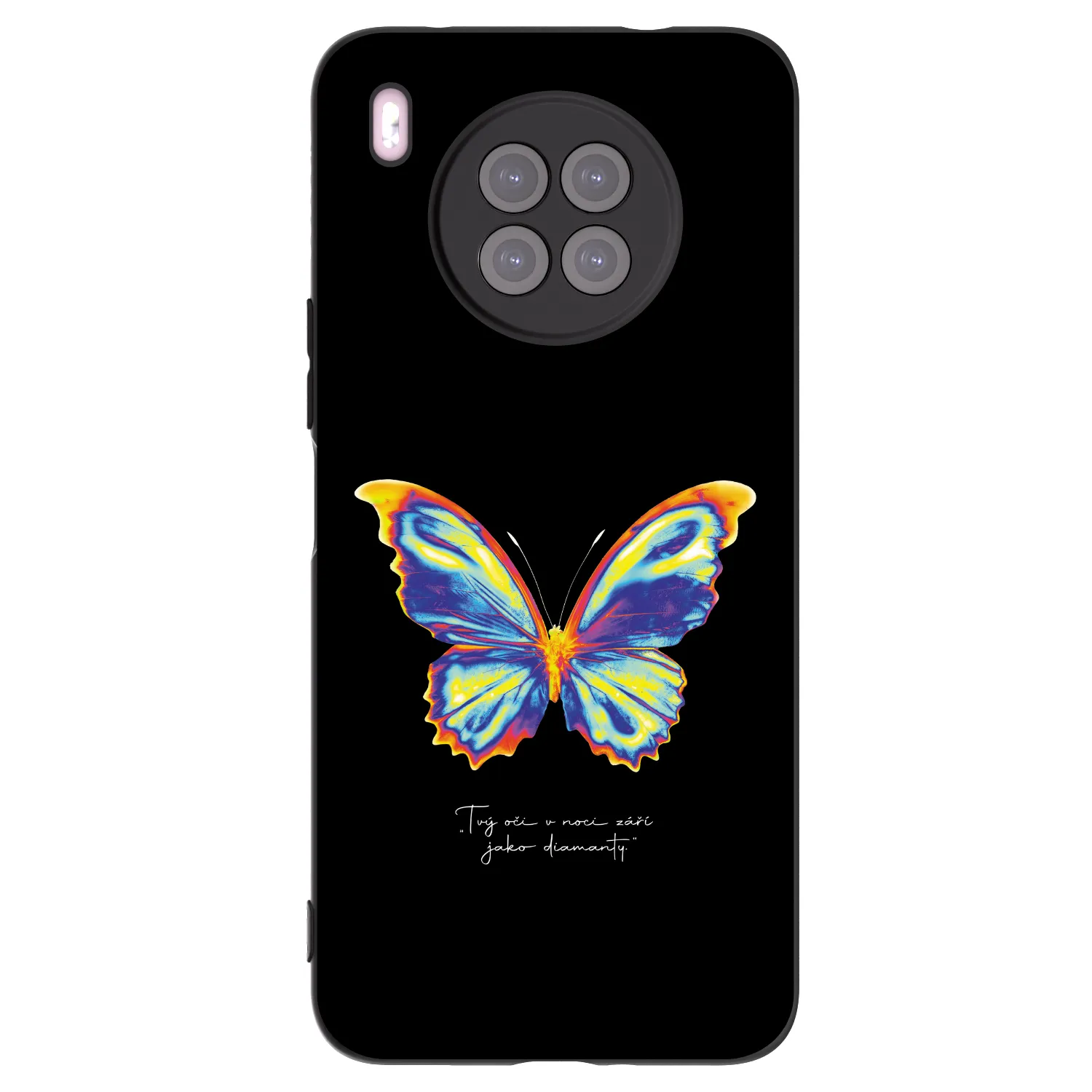 Picasee silikónový čierny obal pre Huawei Nova 8i - Diamanty Black