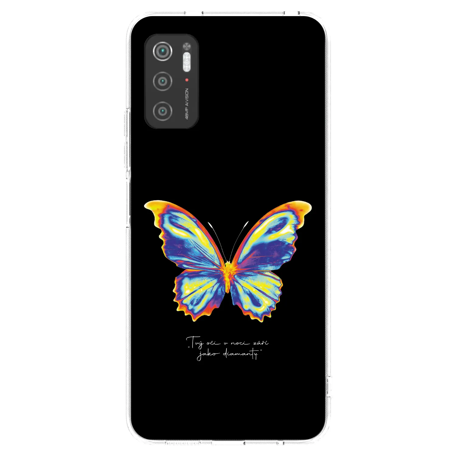 Picasee silikónový prehľadný obal pre Xiaomi Poco M3 Pro 5G - Diamanty Black