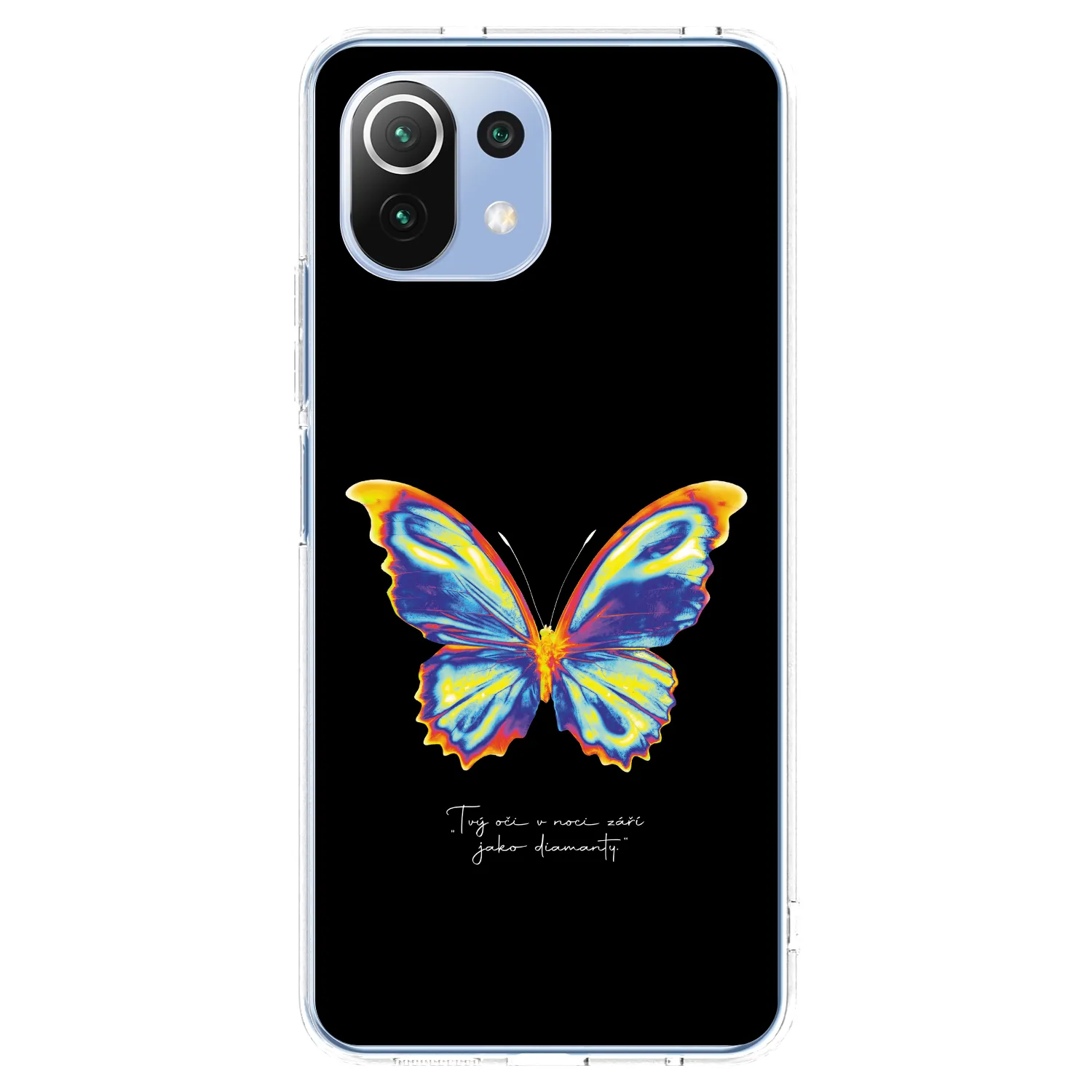 Picasee silikónový prehľadný obal pre Xiaomi 11 Lite 5G NE - Diamanty Black