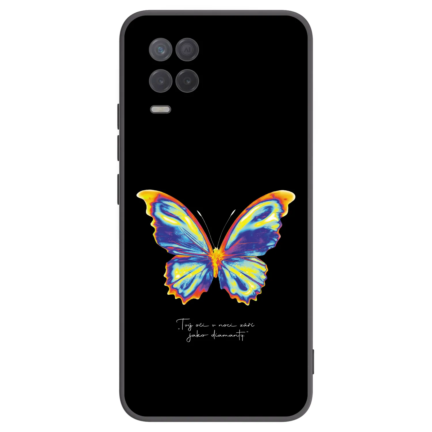 Picasee silikónový čierny obal pre Realme 8 5G - Diamanty Black