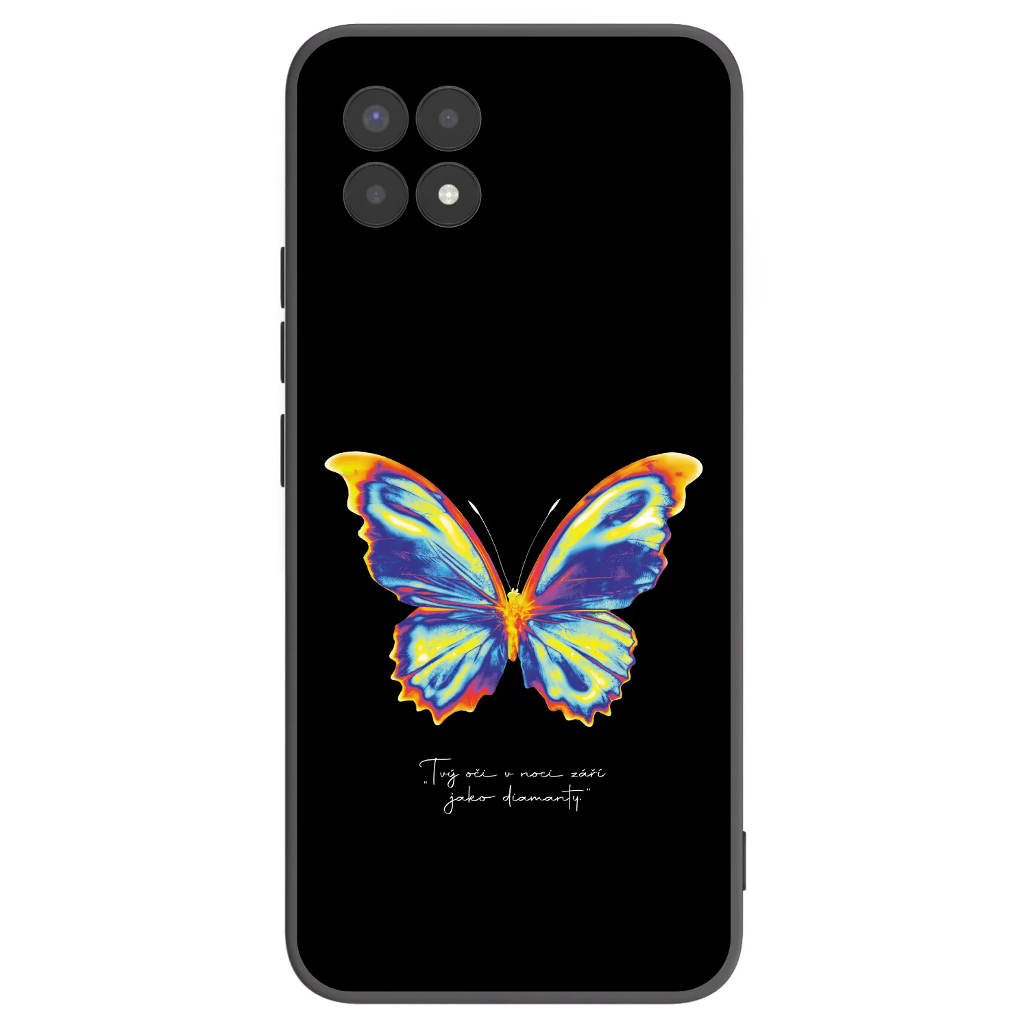 Picasee silikónový čierny obal pre Realme 8i - Diamanty Black