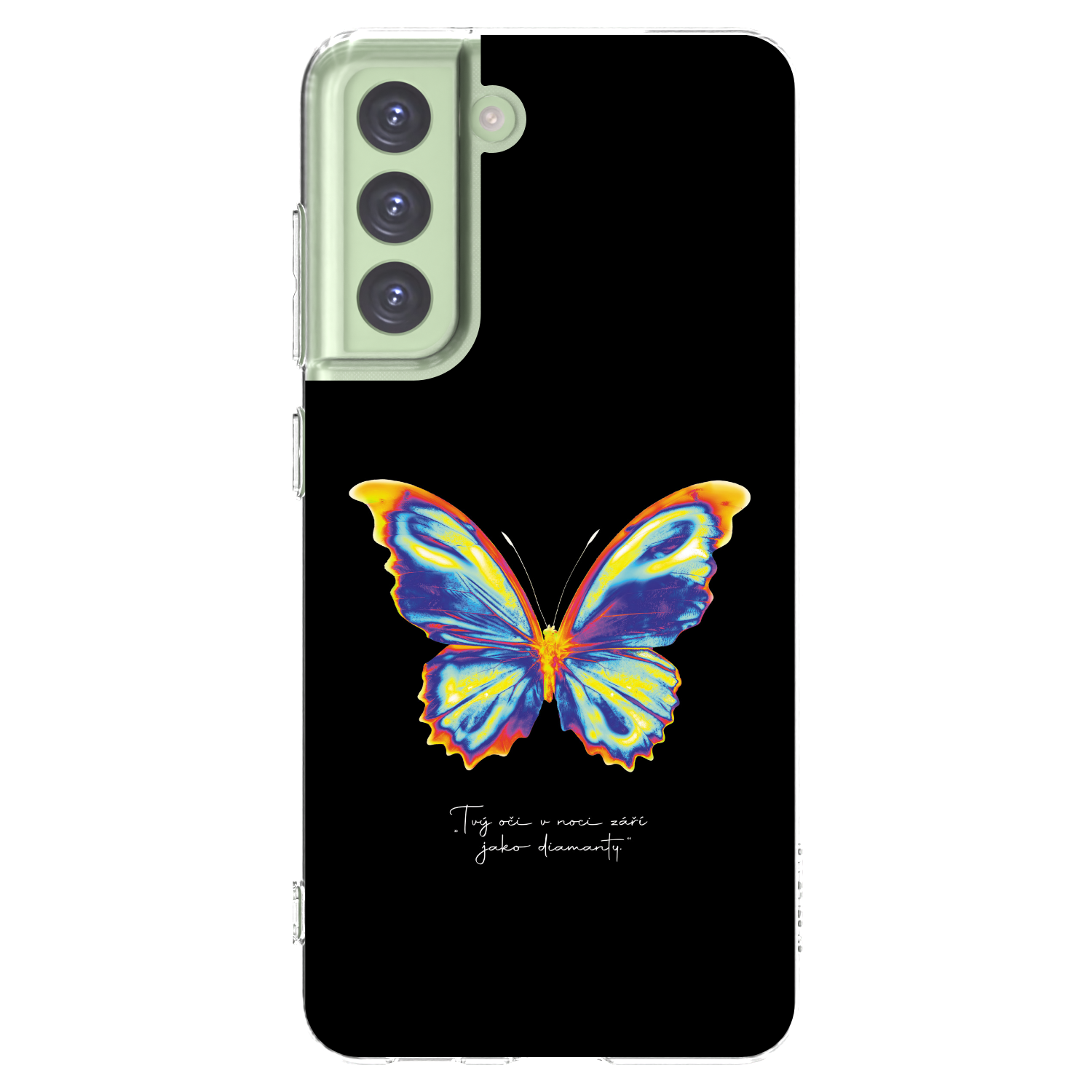 Picasee silikónový prehľadný obal pre Samsung Galaxy S21 FE 5G - Diamanty Black