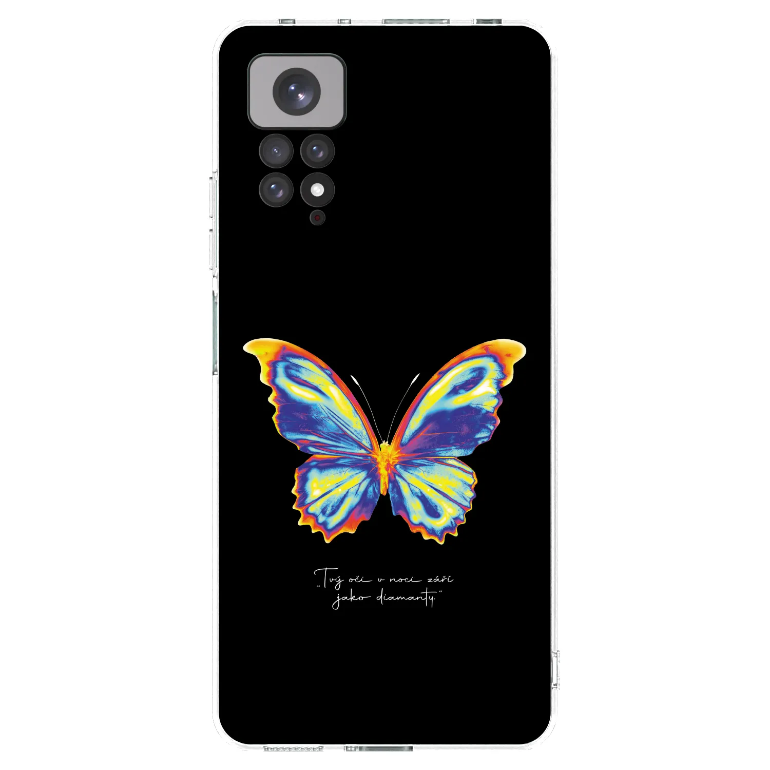 Picasee silikónový prehľadný obal pre Xiaomi Redmi Note 11 - Diamanty Black