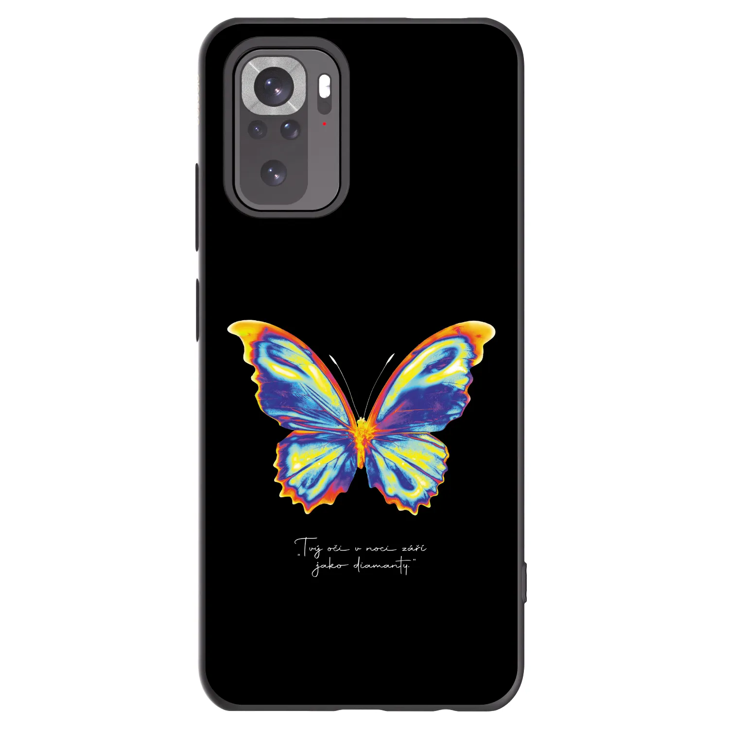 Picasee silikónový čierny obal pre Xiaomi Redmi Note 11S 4G - Diamanty Black