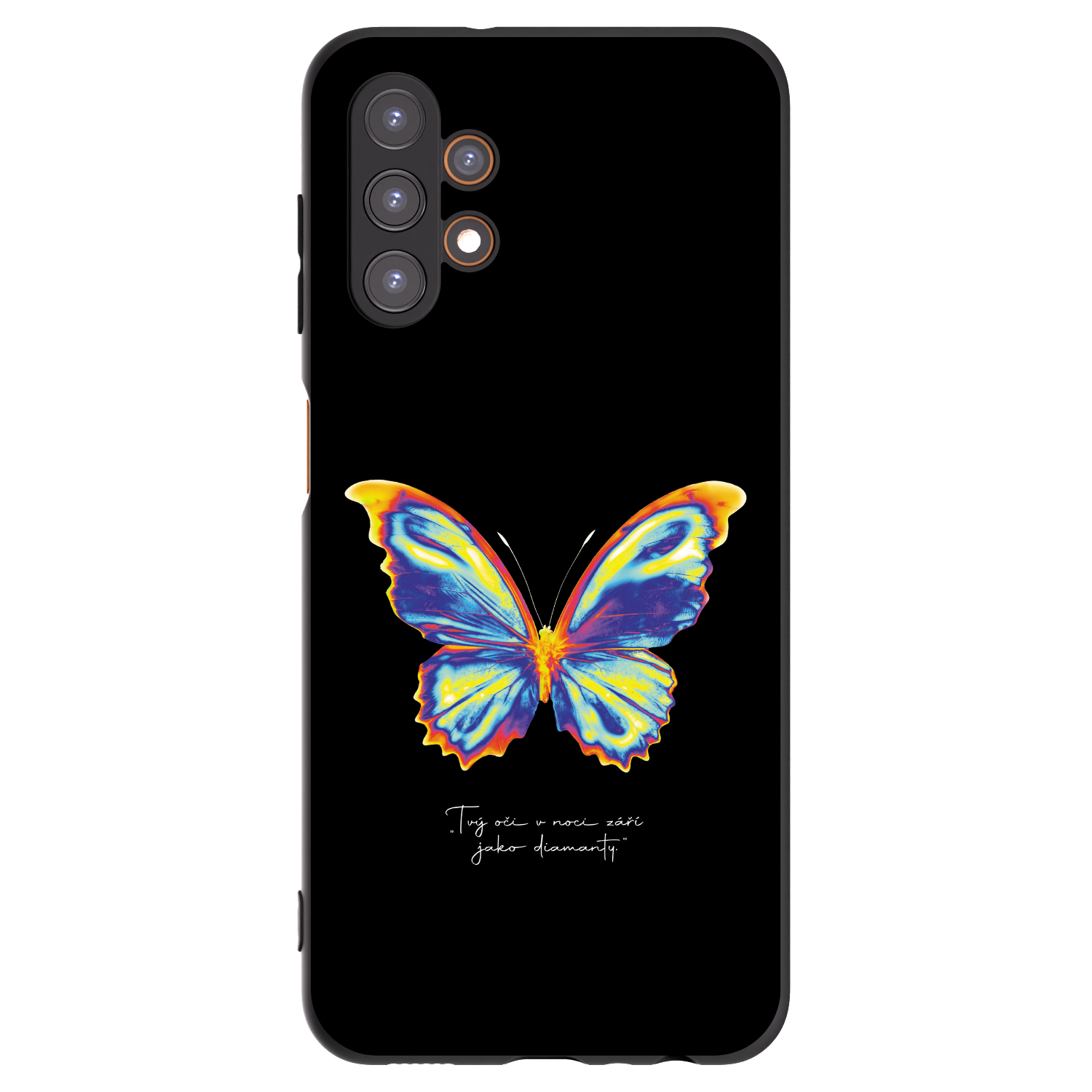 Picasee silikónový čierny obal pre Samsung Galaxy A13 4G A135 - Diamanty Black