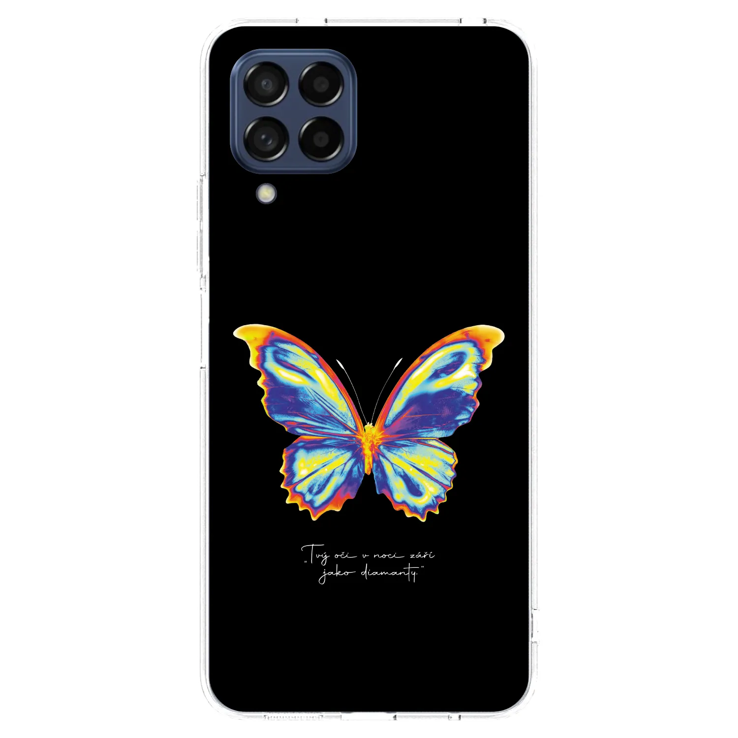 Picasee silikónový prehľadný obal pre Samsung Galaxy M53 5G - Diamanty Black