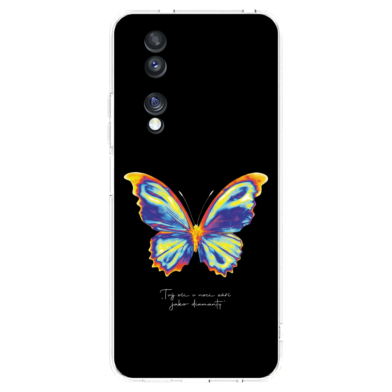 Picasee silikónový prehľadný obal pre Honor 70 - Diamanty Black