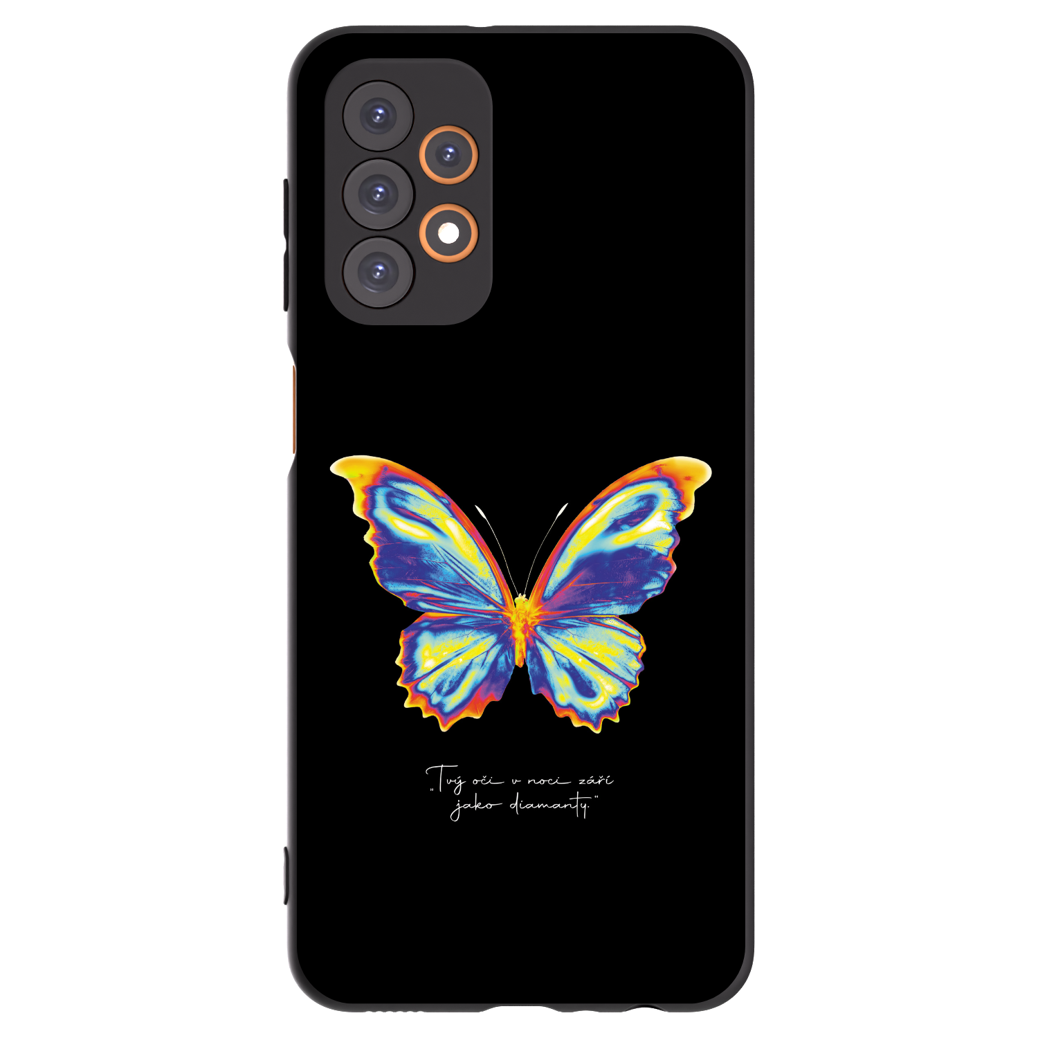 Silikónový čierny obal pre Samsung Galaxy A23 A236B 5G - Diamanty Black