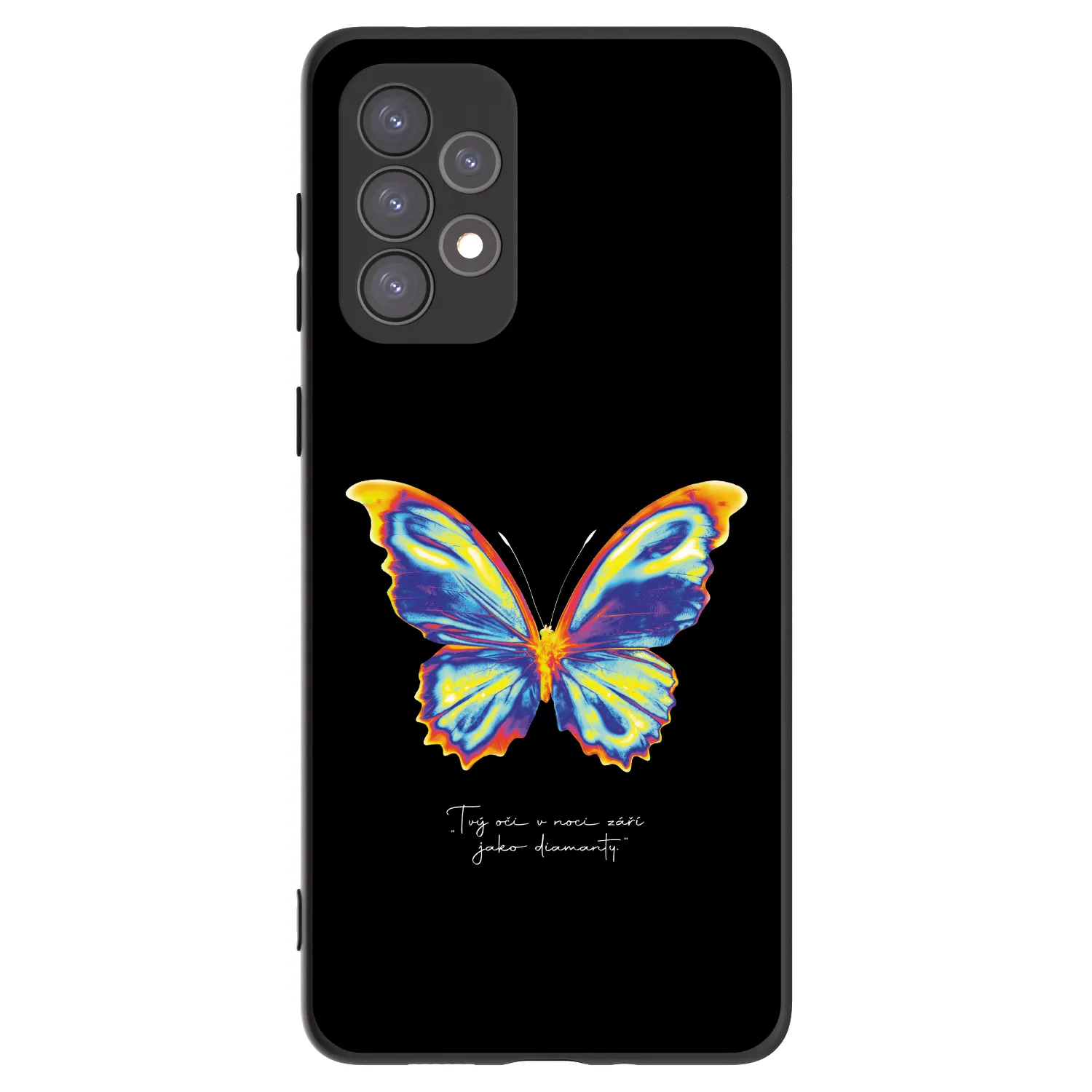 Picasee silikónový čierny obal pre Samsung Galaxy A73 5G - Diamanty Black