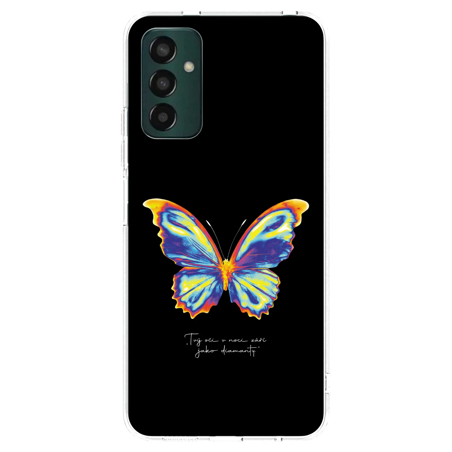 Picasee silikónový prehľadný obal pre Samsung Galaxy M23 5G - Diamanty Black