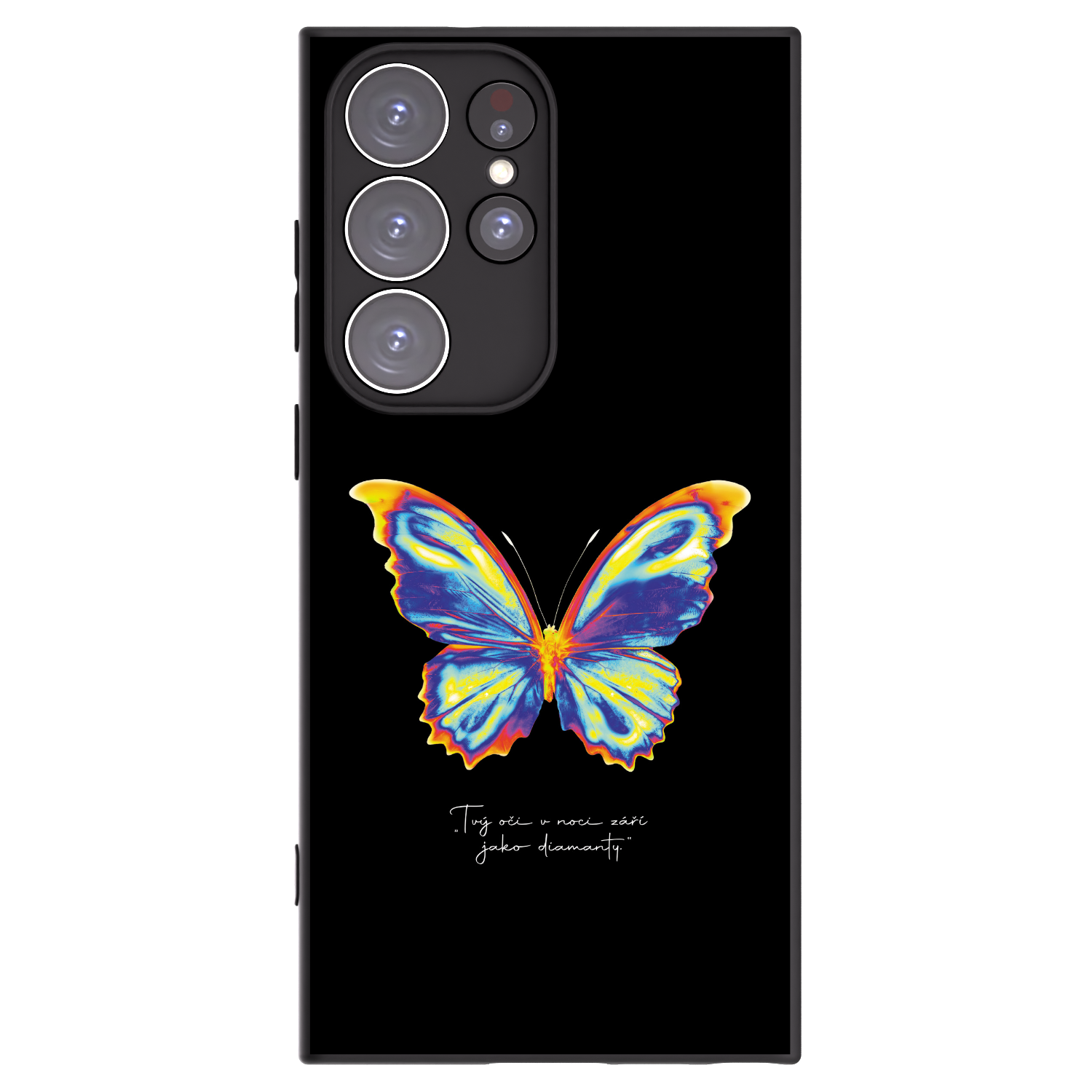 Picasee silikónový čierny obal pre Samsung Galaxy S23 Ultra 5G - Diamanty Black