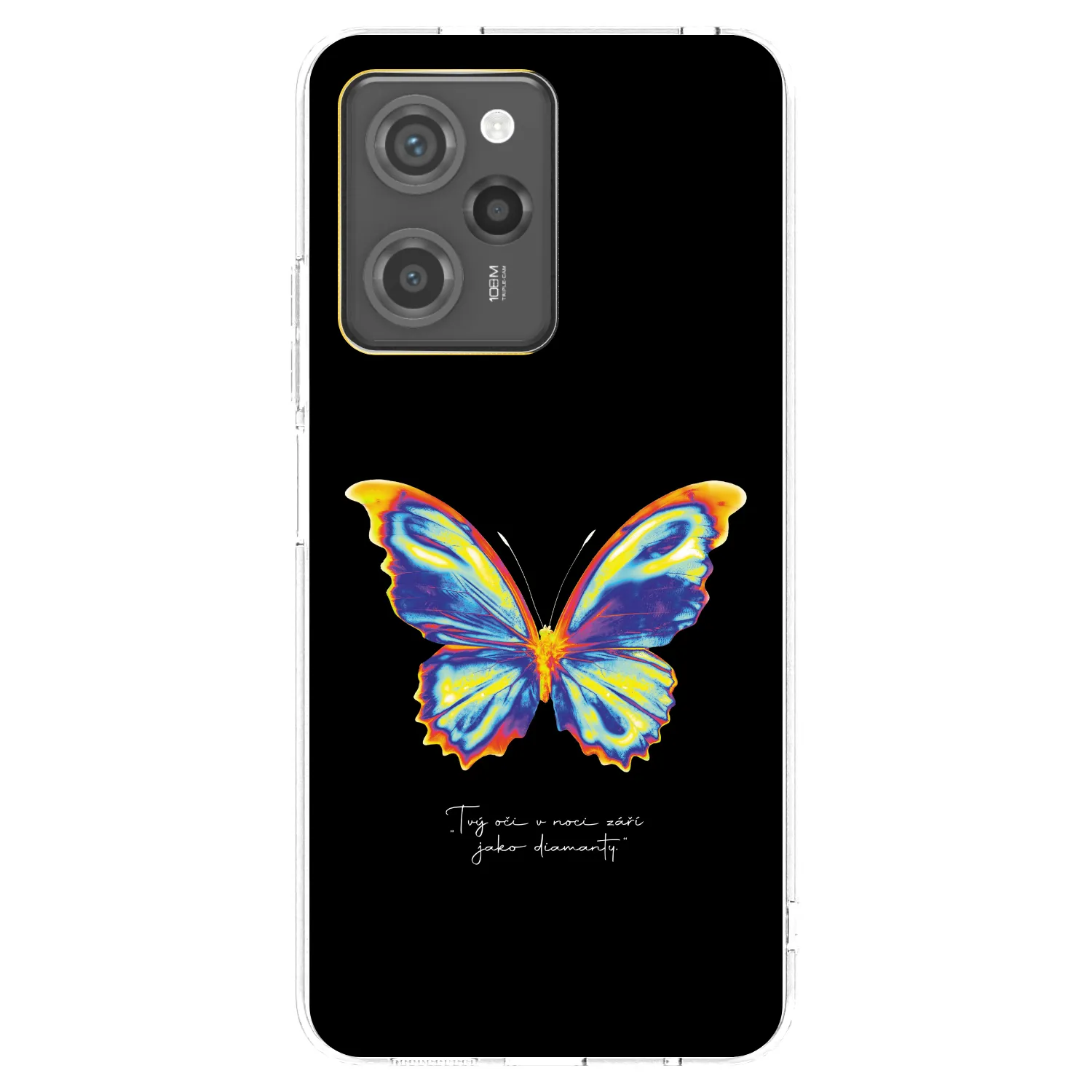 Picasee silikónový čierny obal pre Xiaomi Poco X5 Pro - Diamanty Black