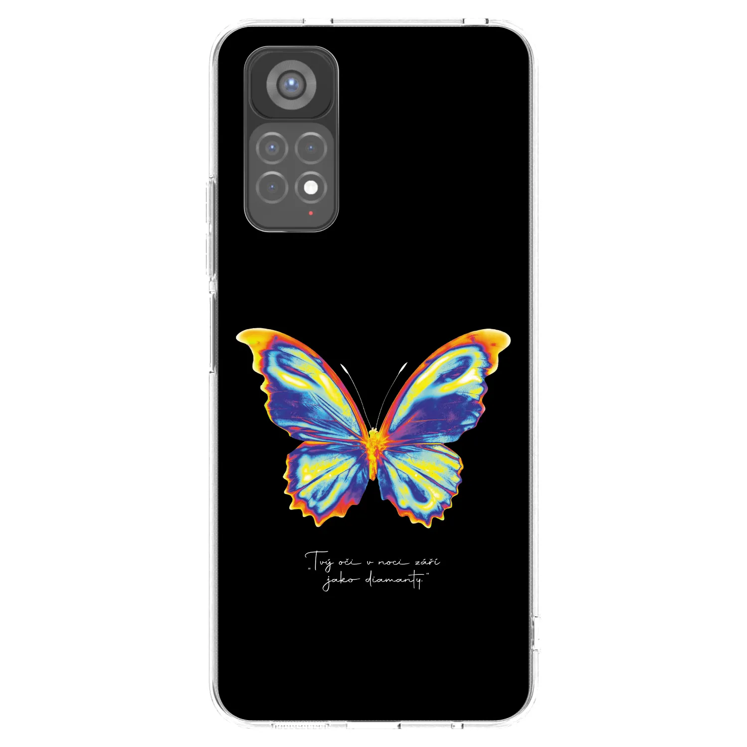 Picasee silikónový prehľadný obal pre Xiaomi Redmi Note 11S 5G - Diamanty Black