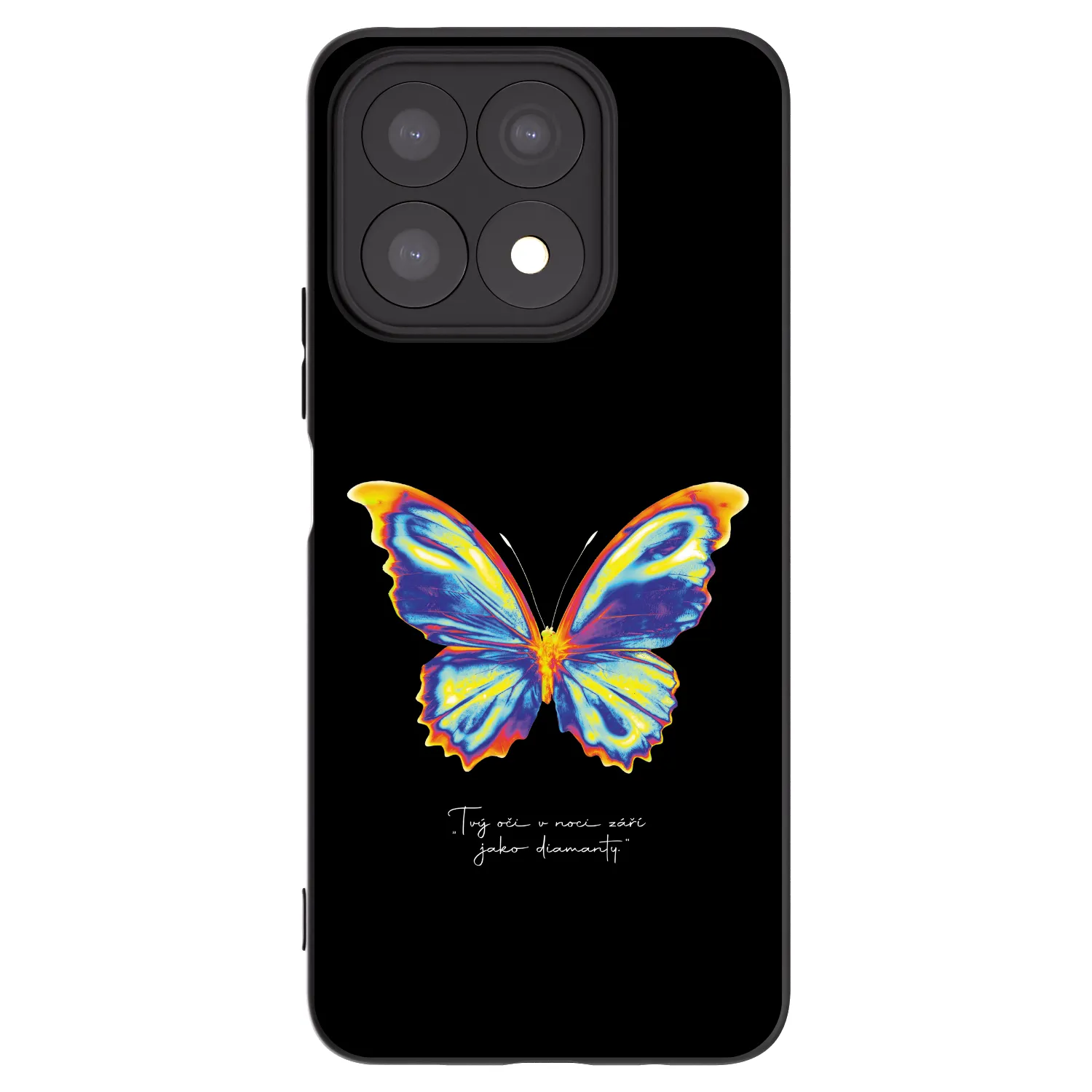 Picasee silikónový čierny obal pre Honor X8a - Diamanty Black