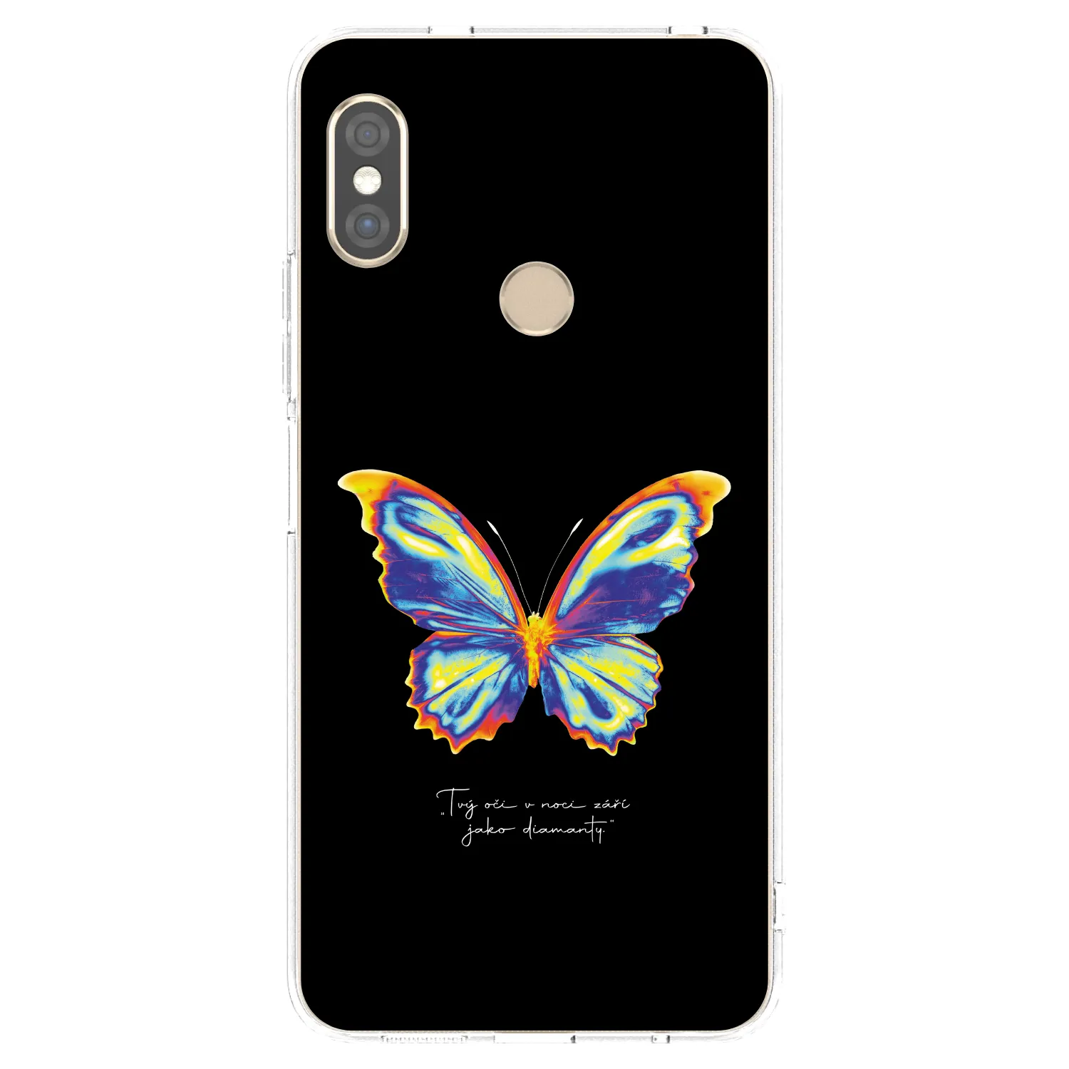 Picasee silikónový prehľadný obal pre Xiaomi Redmi Note 5 Global - Diamanty Black