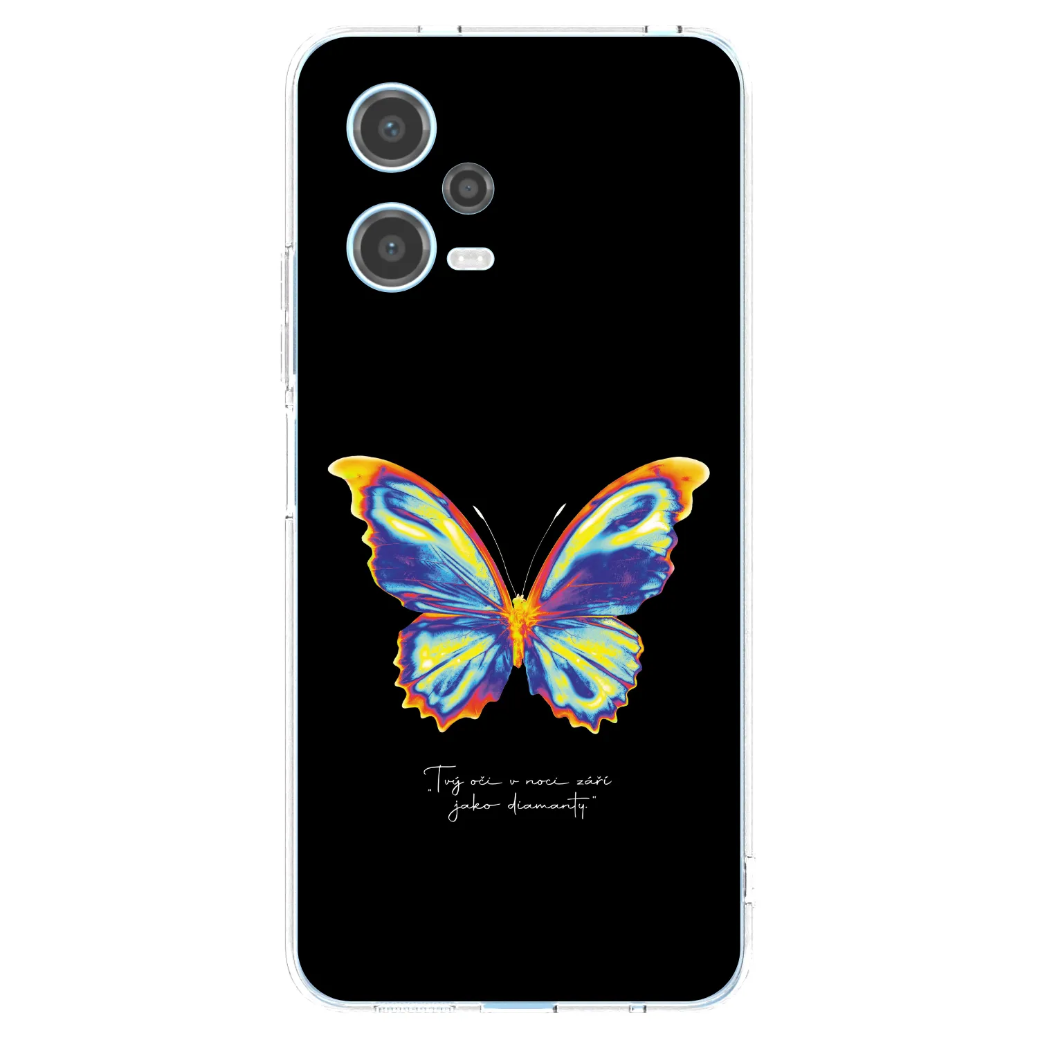 Picasee silikónový prehľadný obal pre Xiaomi Redmi Note 12 5G - Diamanty Black