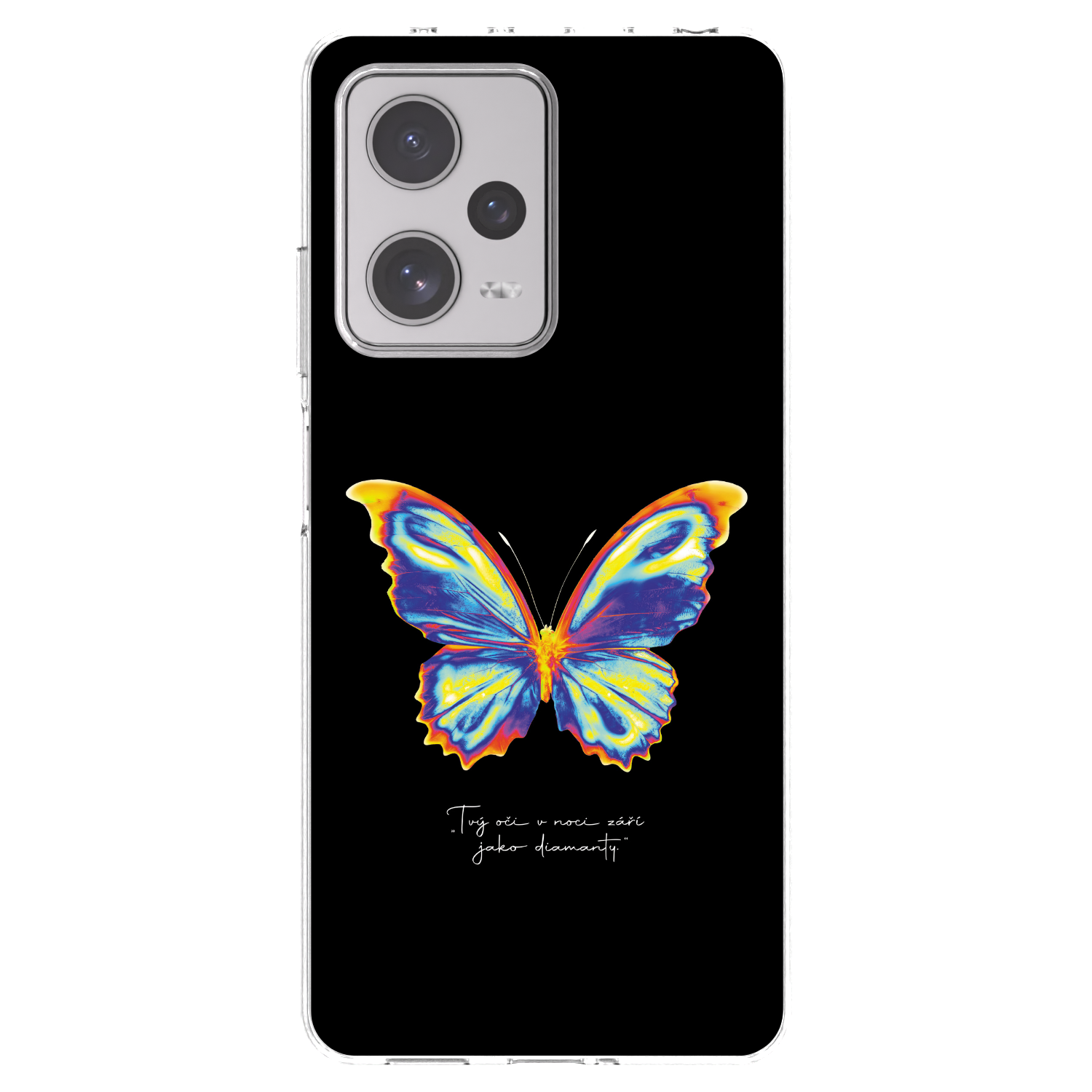Picasee silikónový prehľadný obal pre Xiaomi Redmi Note 12 Pro+ 5G - Diamanty Black