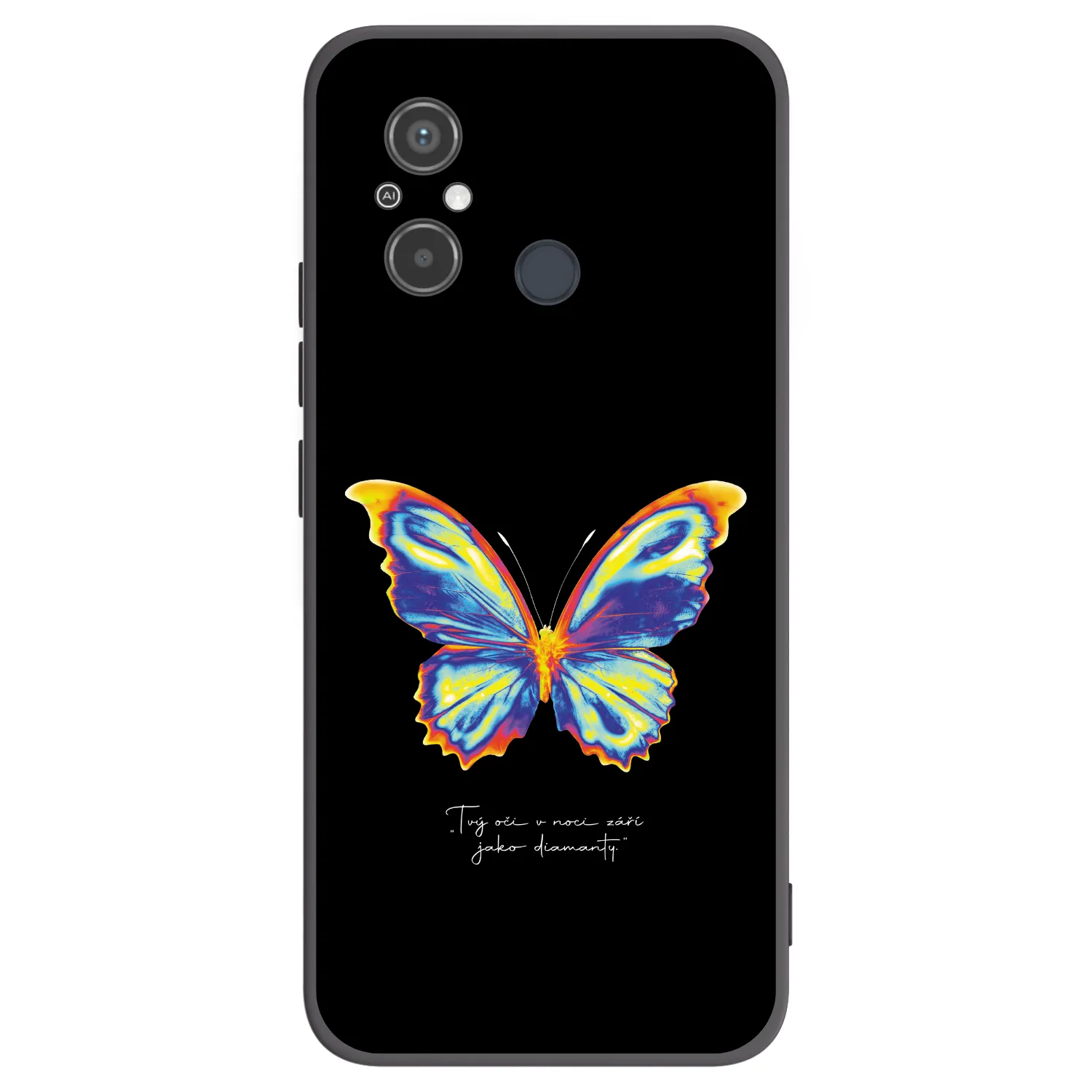 Picasee silikónový čierny obal pre Xiaomi Redmi 12C - Diamanty Black