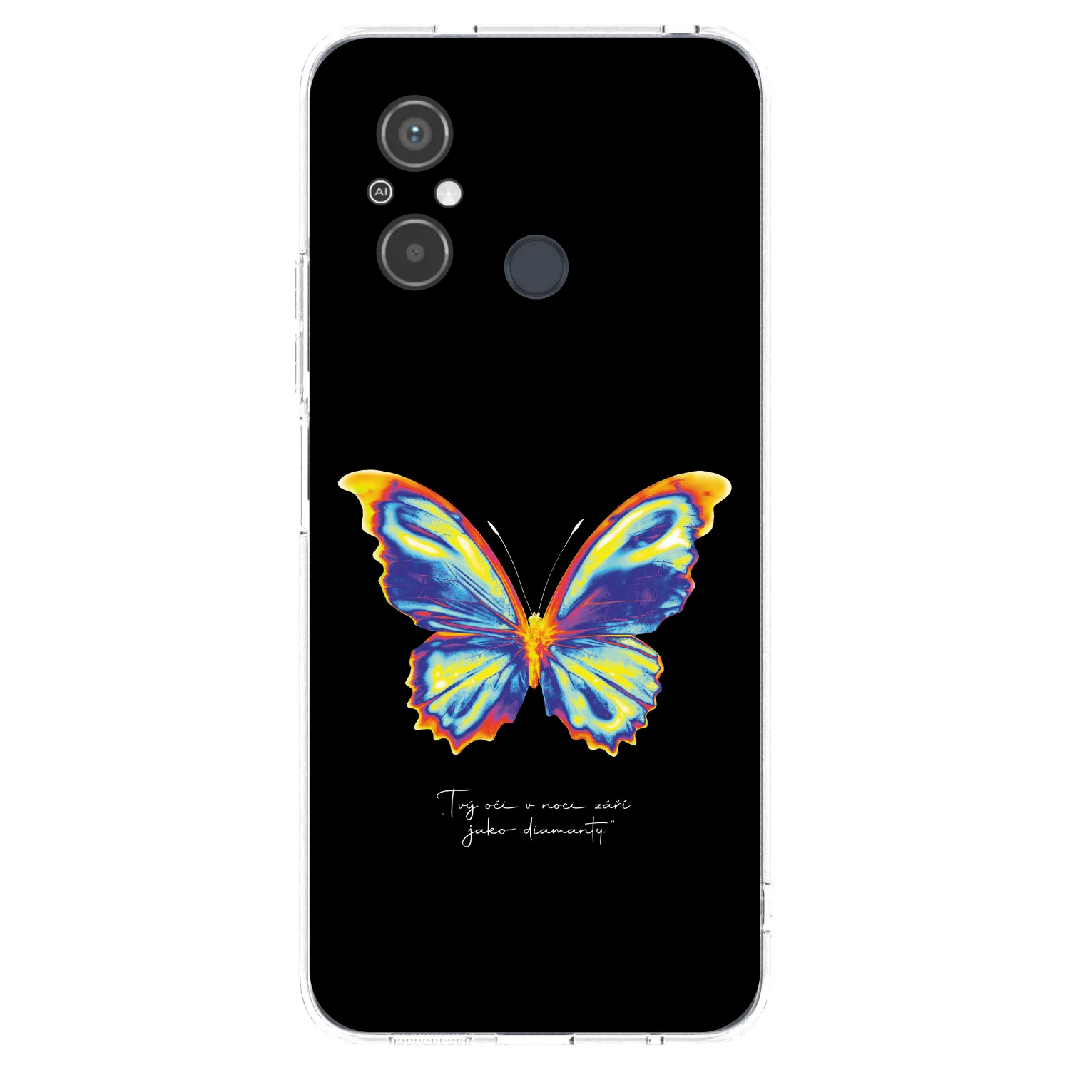 Picasee silikónový prehľadný obal pre Xiaomi Redmi 12C - Diamanty Black