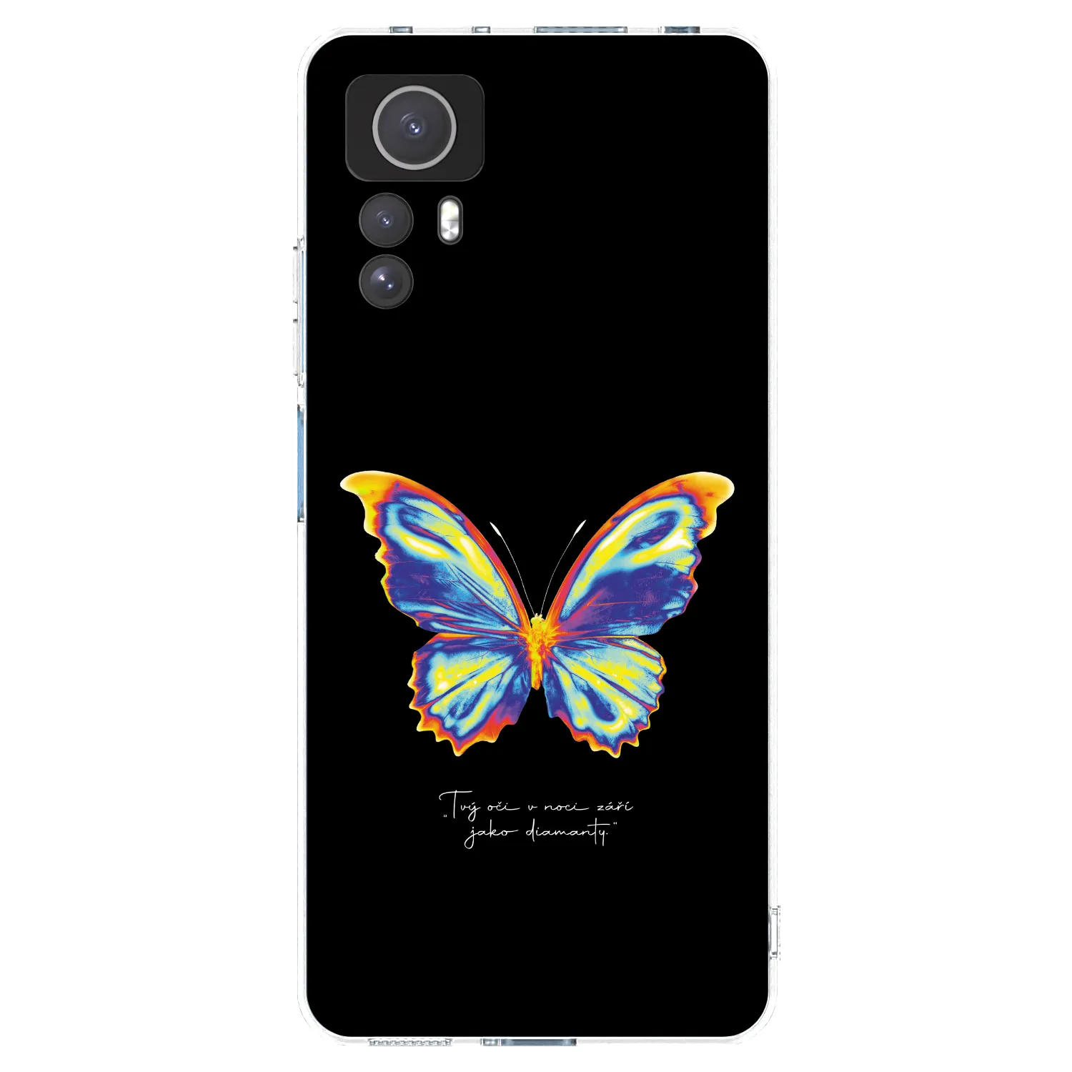 Picasee silikónový prehľadný obal pre Xiaomi Redmi Note 12S - Diamanty Black