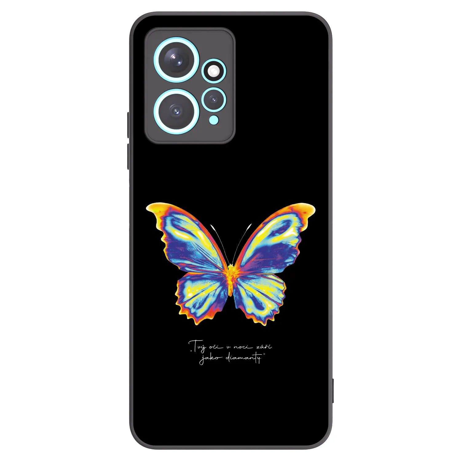 Picasee silikónový čierny obal pre Xiaomi Redmi Note 12 4G - Diamanty Black